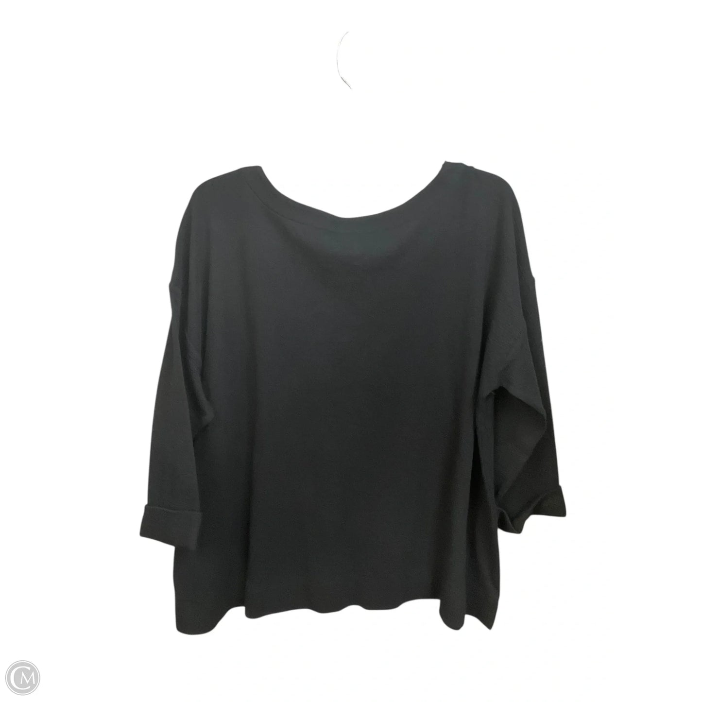 Top 3/4 Sleeve Basic By J. Jill In Black, Size: Xl