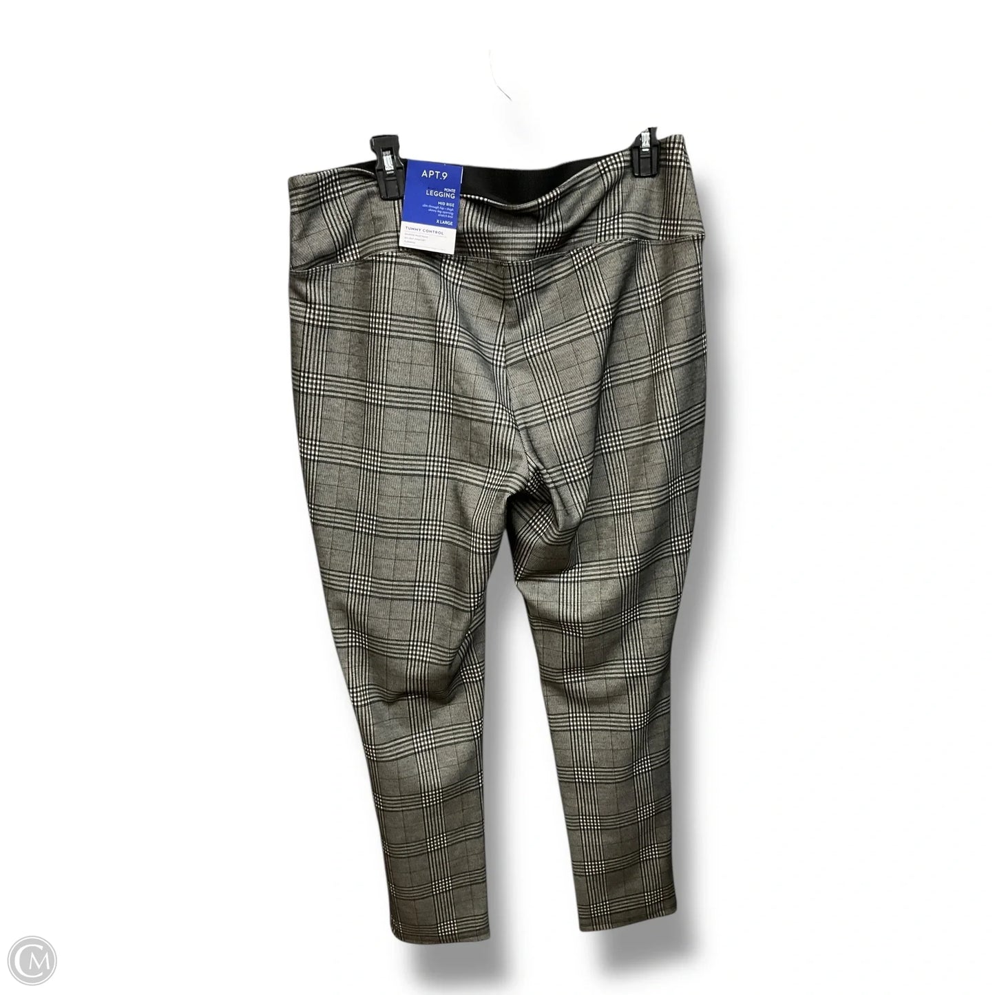 Pants Leggings By Apt 9 In Plaid Pattern, Size: 16