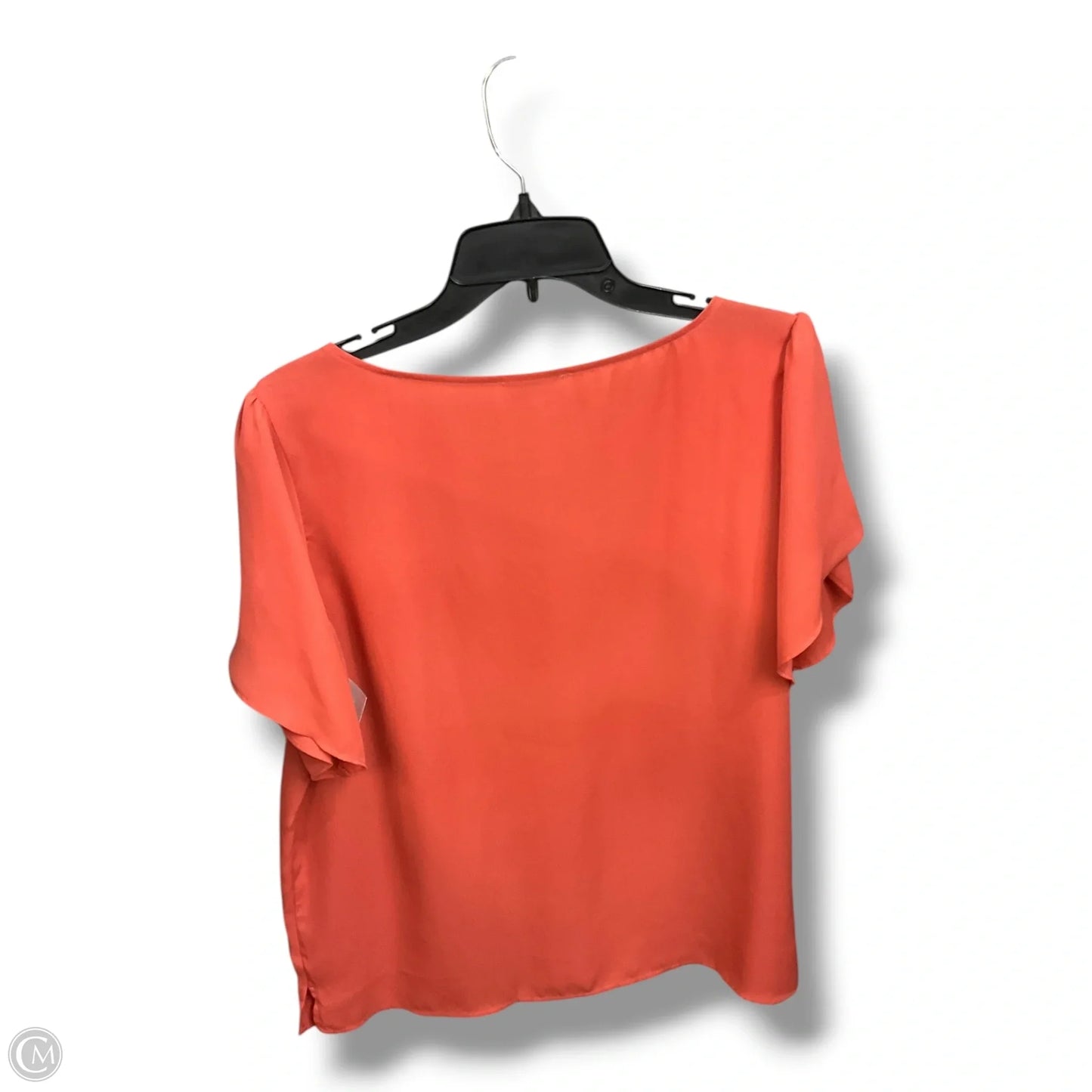 Top Short Sleeve Basic By Loft In Coral, Size: L