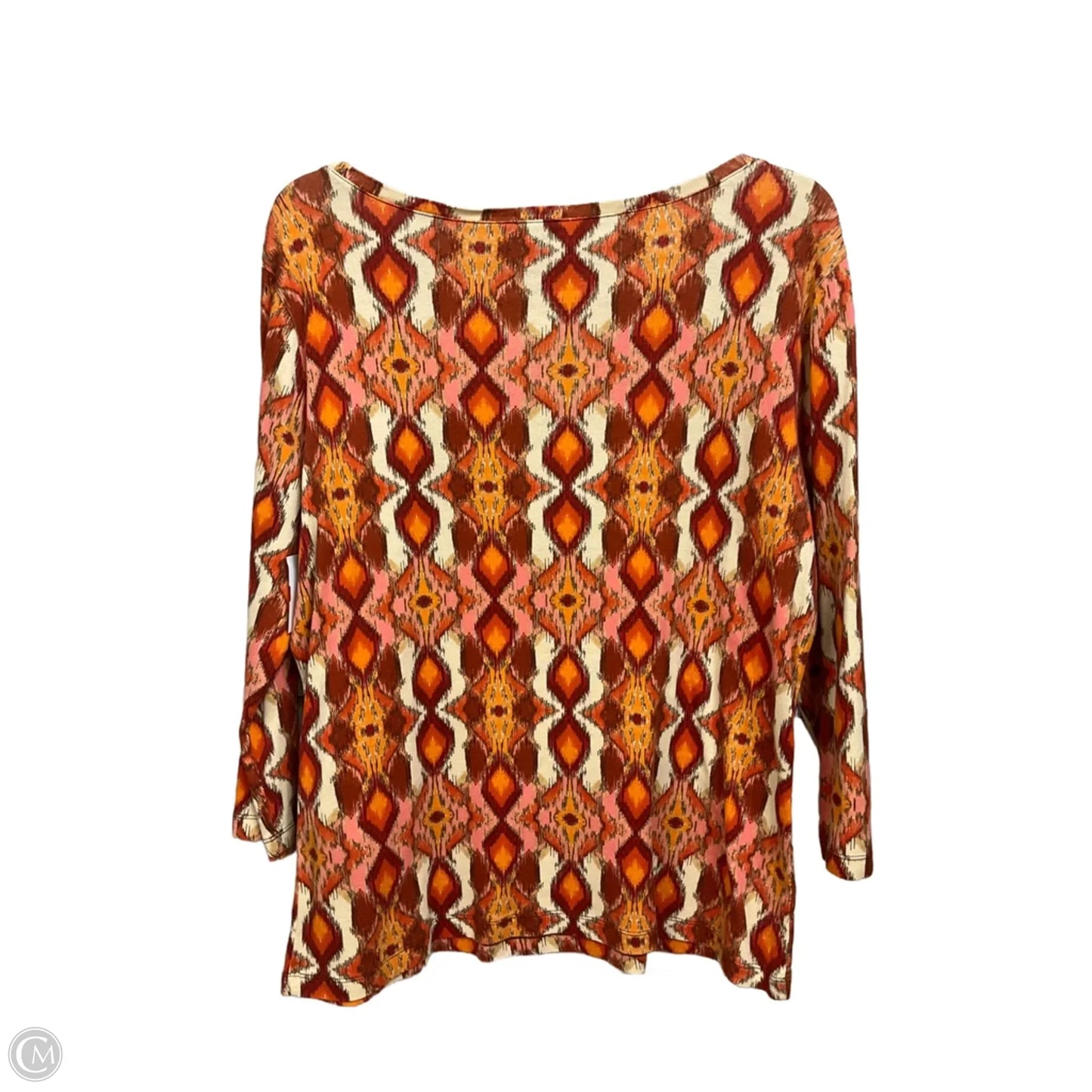 Top Long Sleeve By Talbots In Multi-colored, Size: L