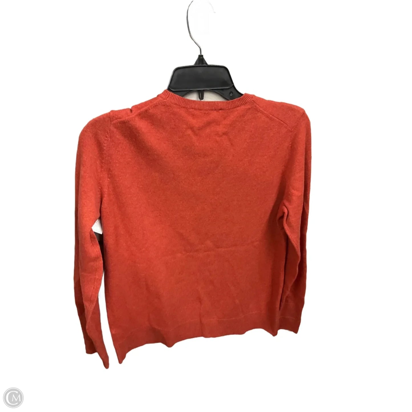 Top Long Sleeve Basic By Evereve In Orange, Size: M