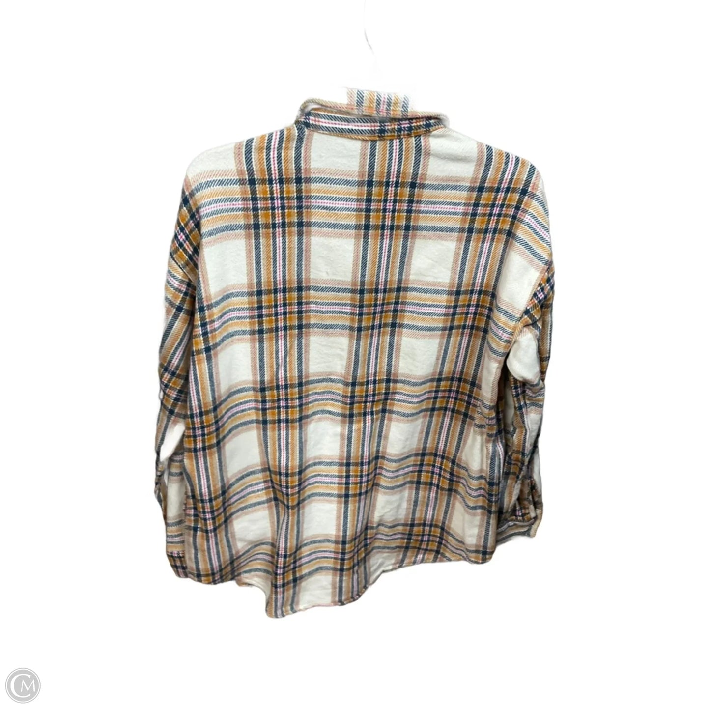 Jacket Shirt By Maurices In Plaid Pattern, Size: S