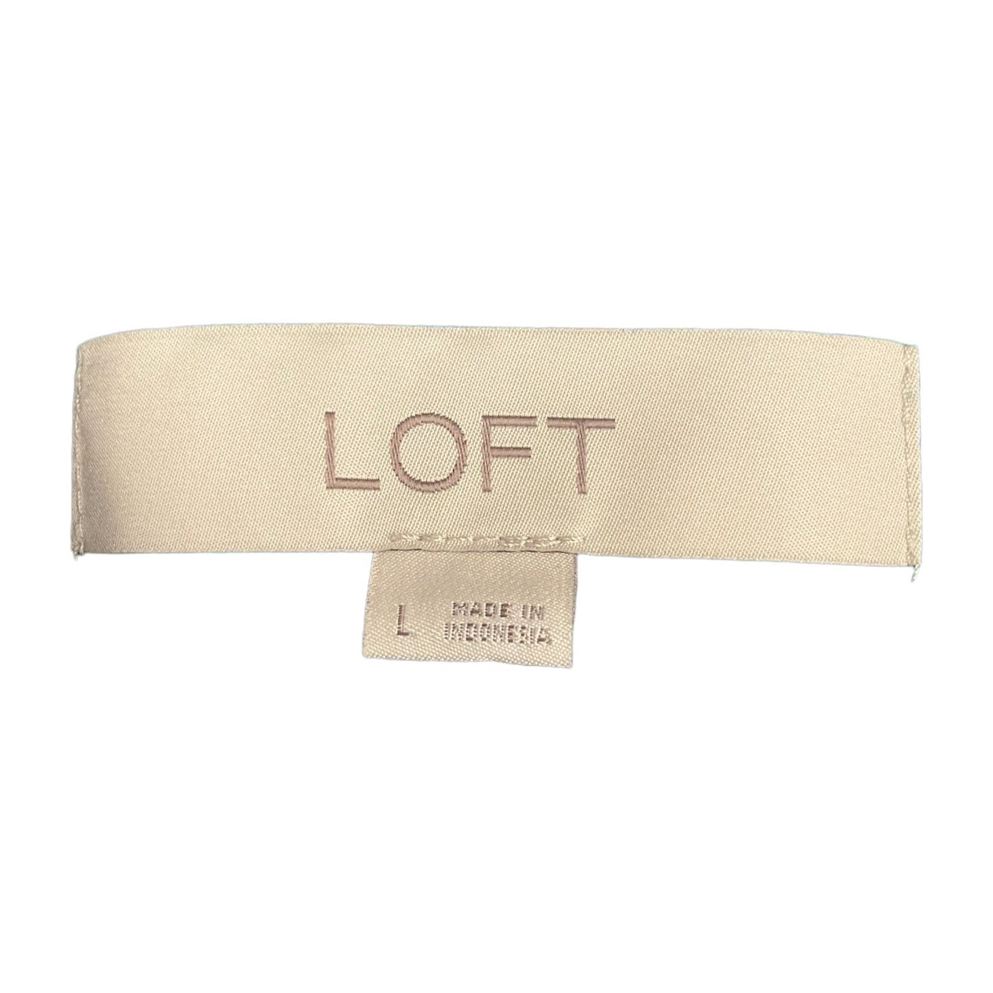 Blouse Long Sleeve By Loft Size: L