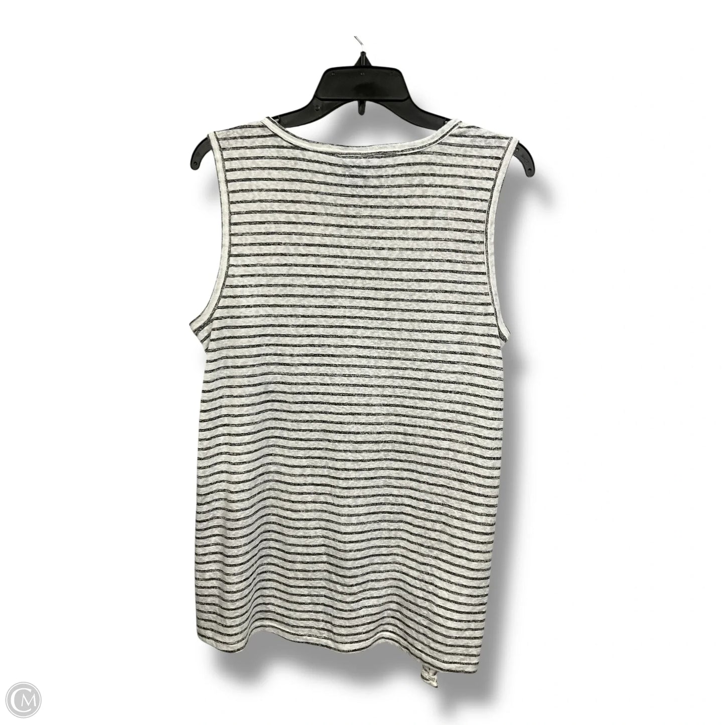 Top Sleeveless By Bobeau In Striped Pattern, Size: L