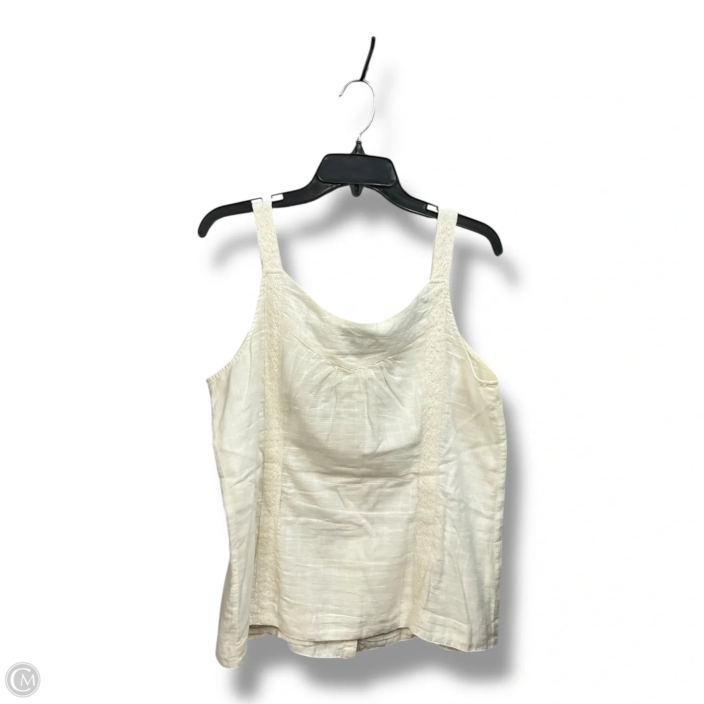 Top Sleeveless By Tommy Hilfiger In Ivory, Size: M