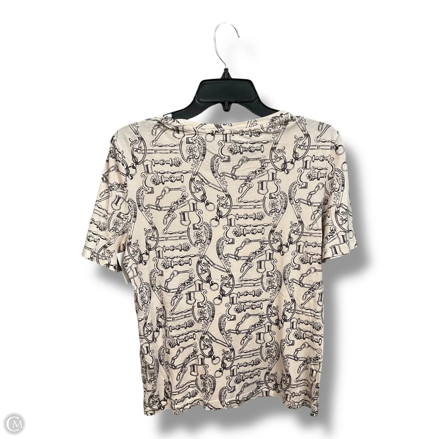 Top Short Sleeve Designer By Tory Burch In Beige, Size: S