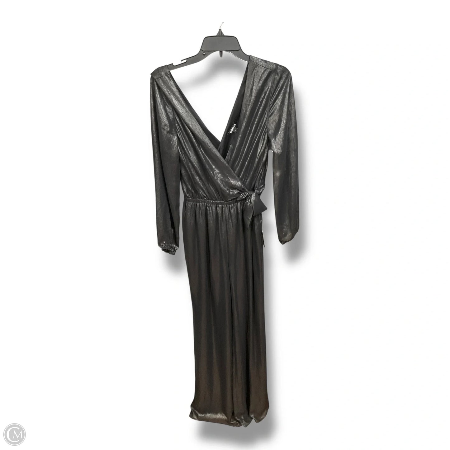 Jumpsuit By Express In Black & Silver, Size: S