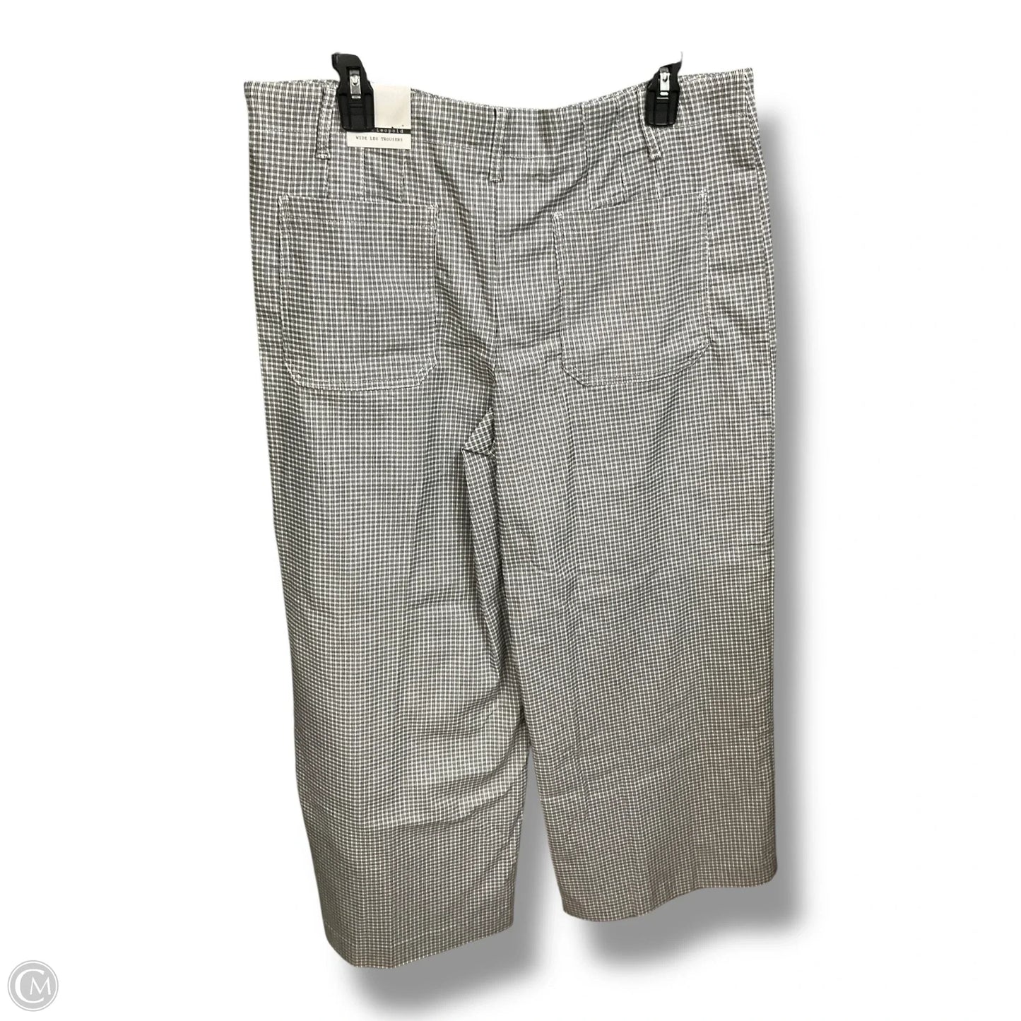 Pants Wide Leg By Jules & Leopold In Black & White, Size: 16