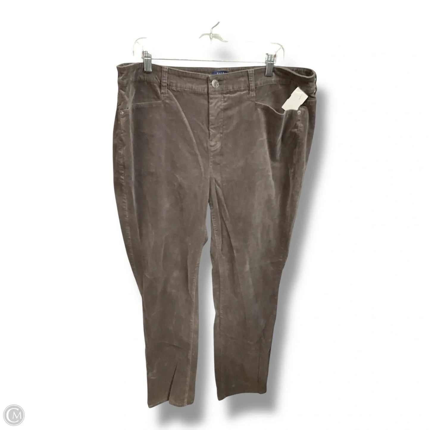Pants Corduroy By Talbots In Grey, Size: 18