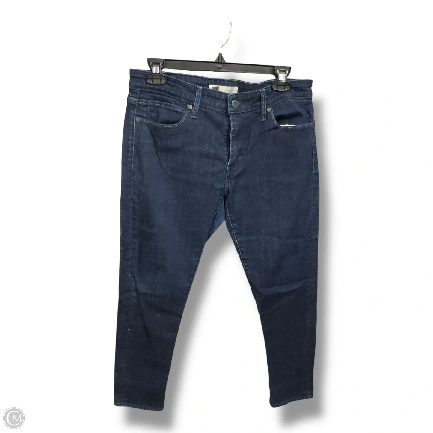 Jeans Straight By Levis In Blue Denim, Size: 8