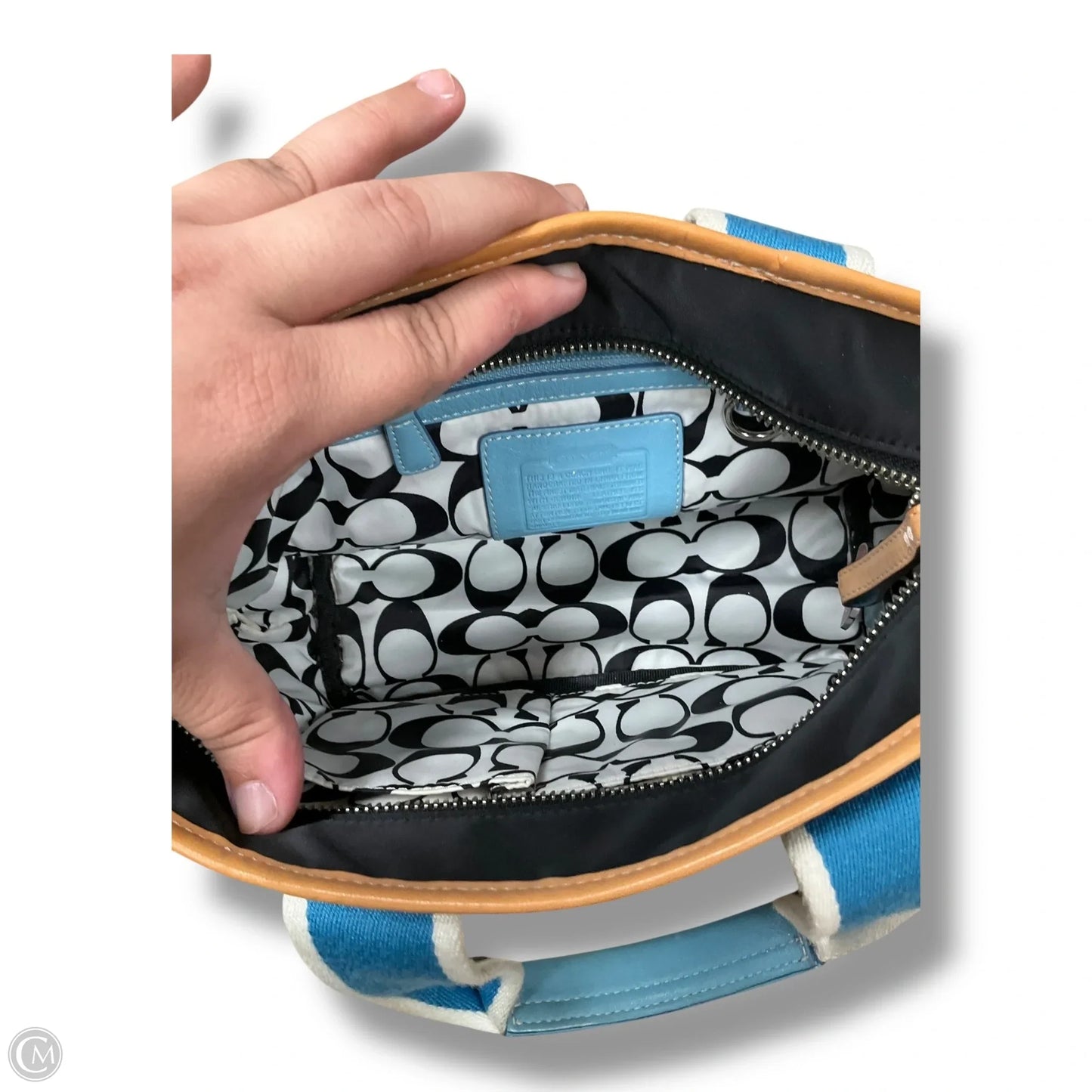 Tote Designer By Coach, Size: Small