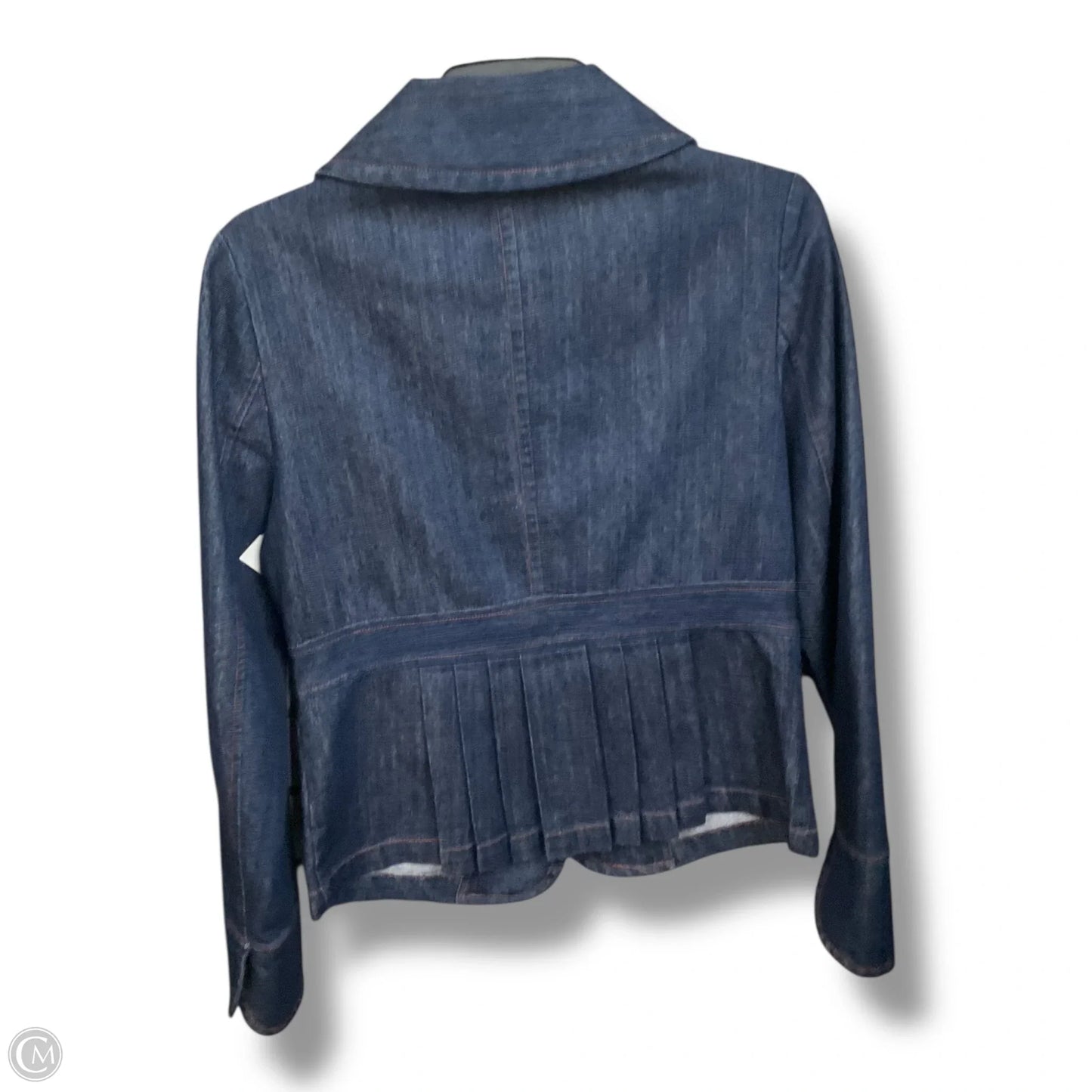 Jacket Denim By Theory In Blue Denim, Size: S