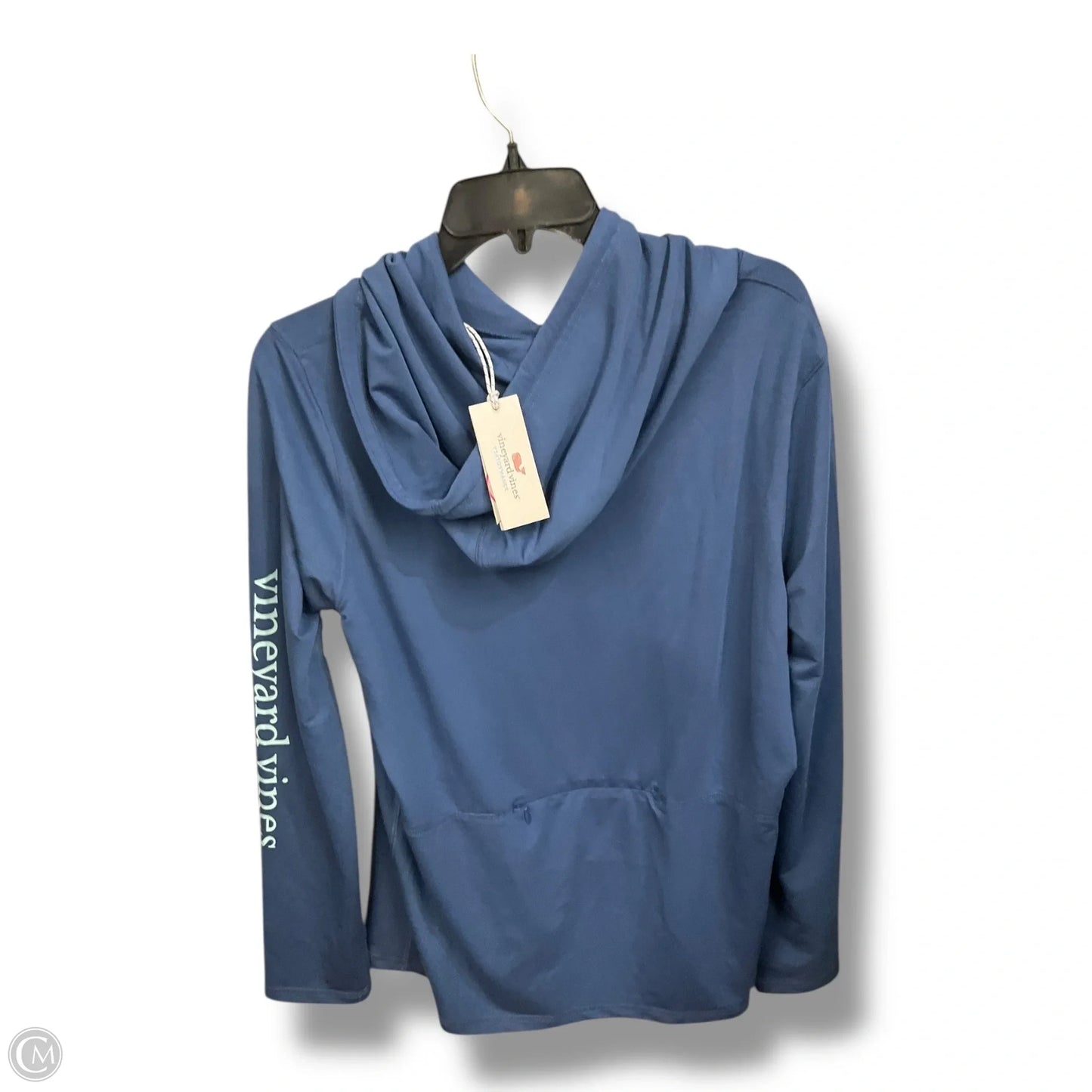 Athletic Top Long Sleeve Hoodie By Vineyard Vines In Blue, Size: Xl