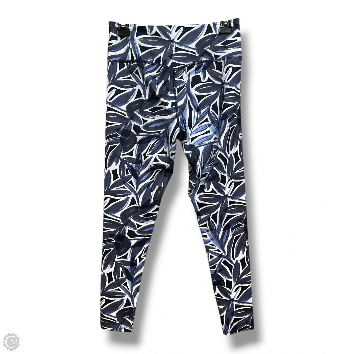 Athletic Leggings Capris By Sage In Blue & Grey, Size: M