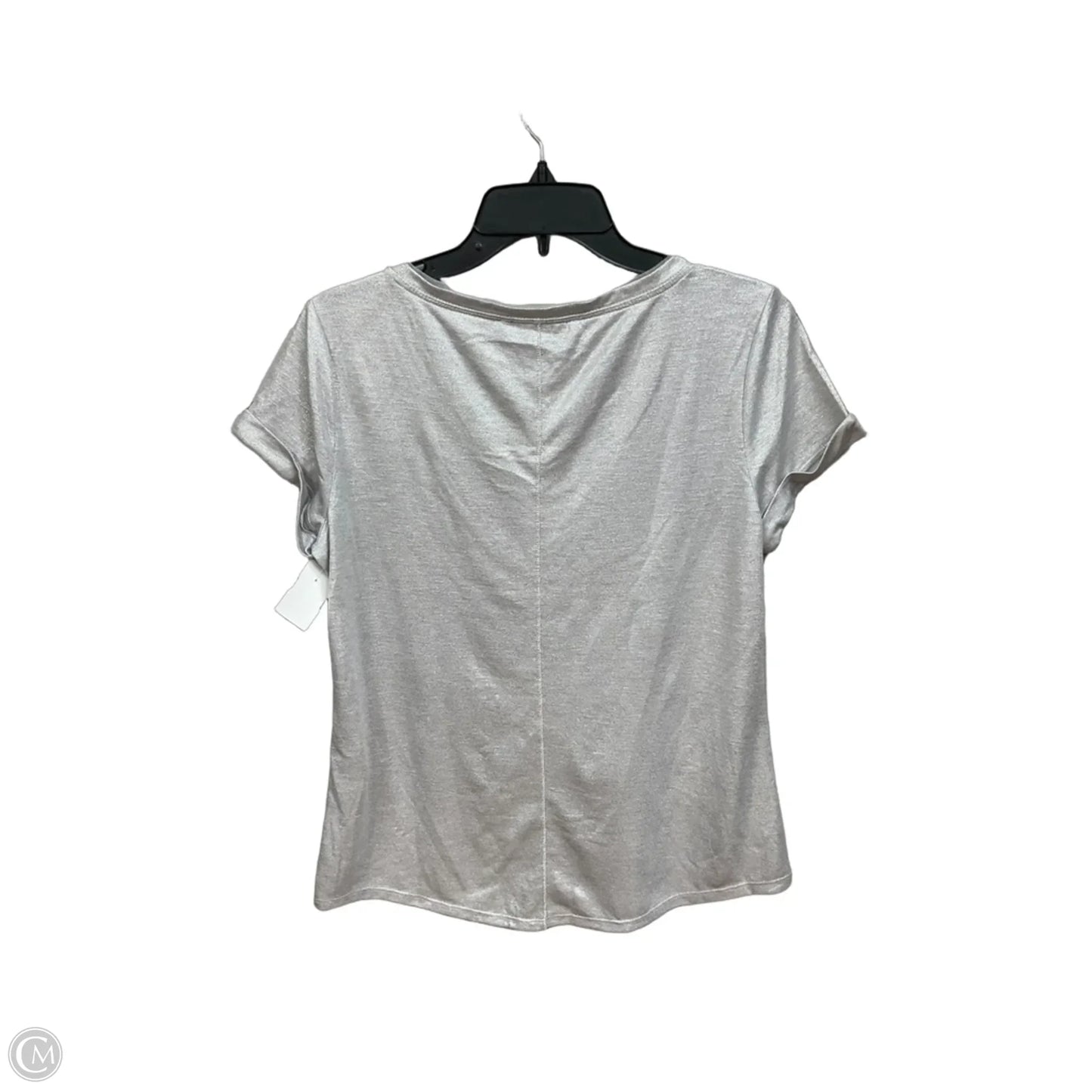 Top Short Sleeve By White House Black Market In Silver, Size: S
