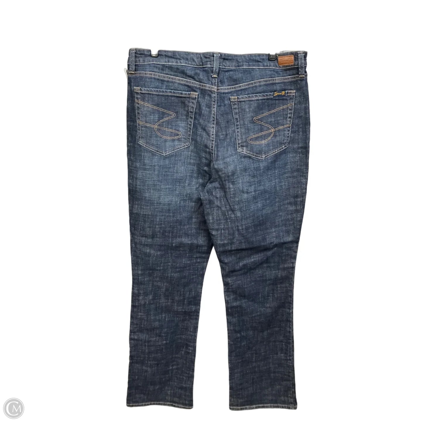 Jeans Boot Cut By Seven 7 In Blue Denim, Size: 16