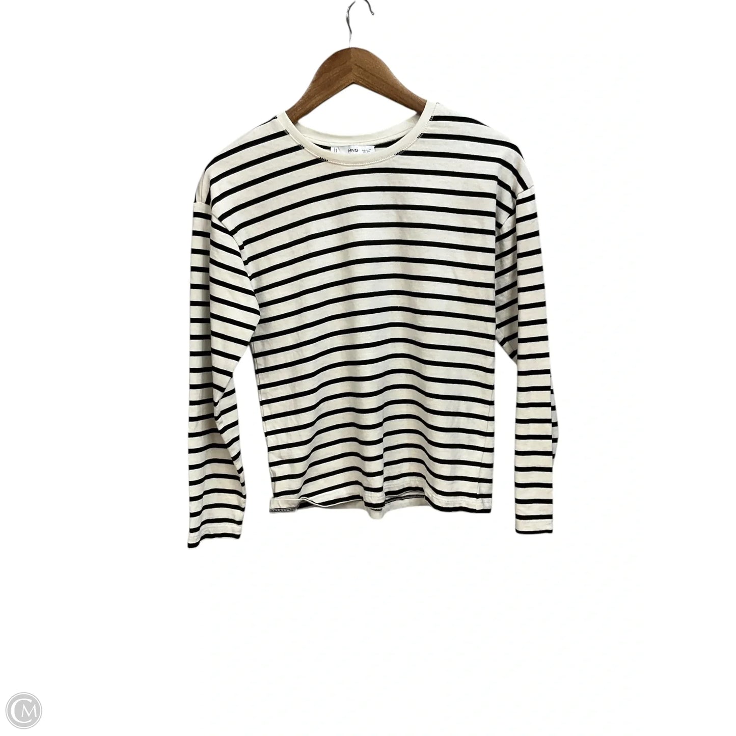Top Long Sleeve By Mng In Striped Pattern, Size: Xs