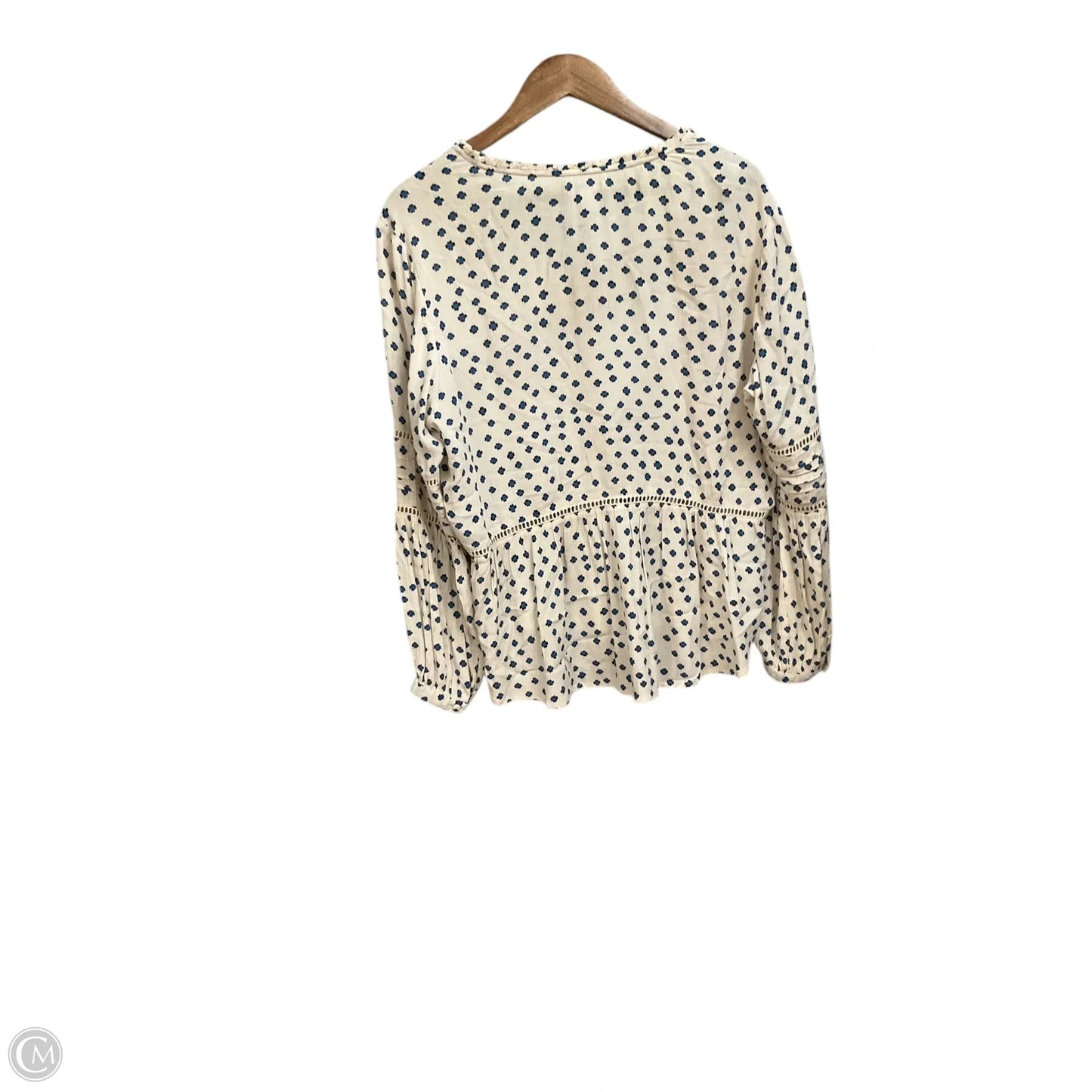 Blouse Long Sleeve By Braeve In Floral Print, Size: M