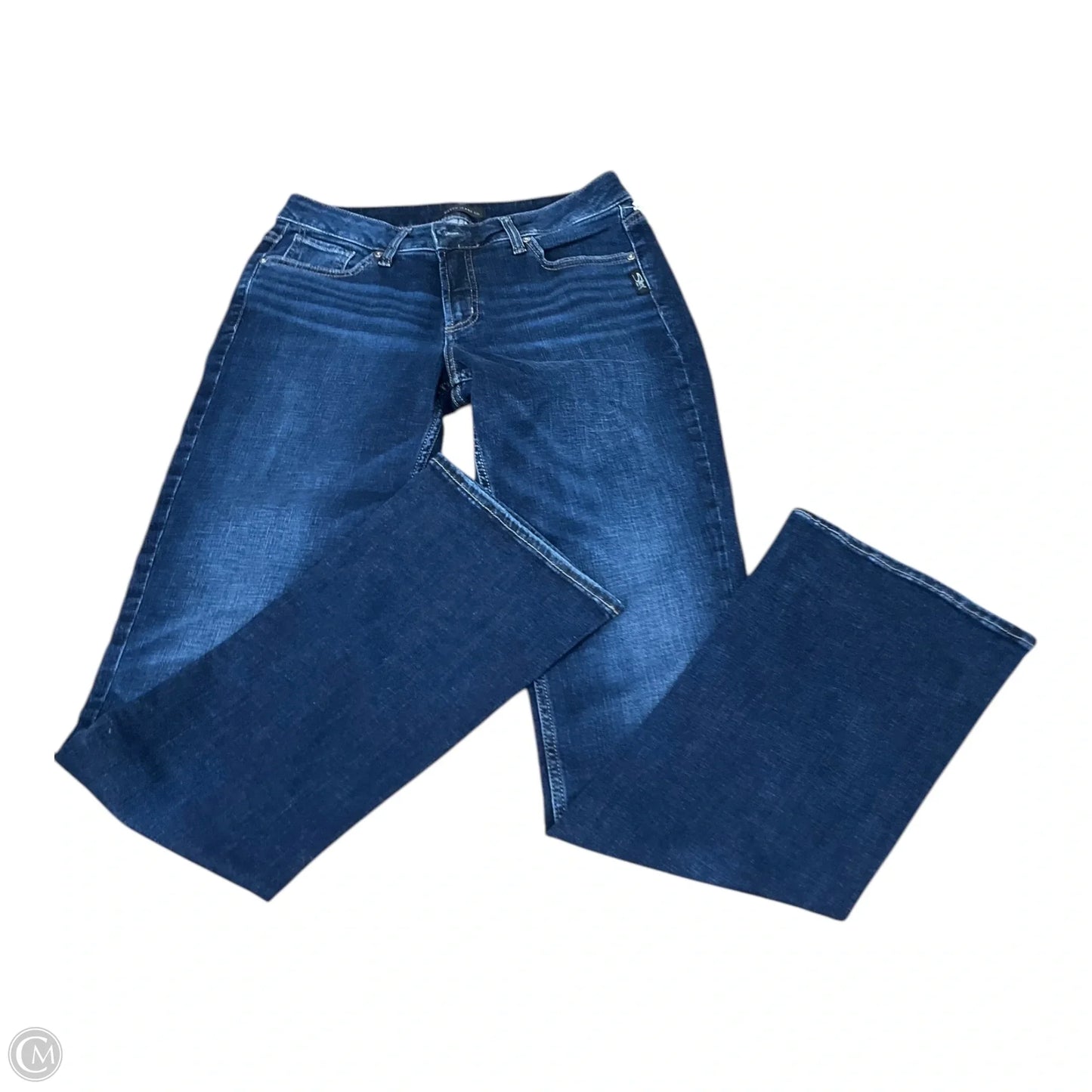 Jeans Straight By Silver In Blue Denim, Size: 12