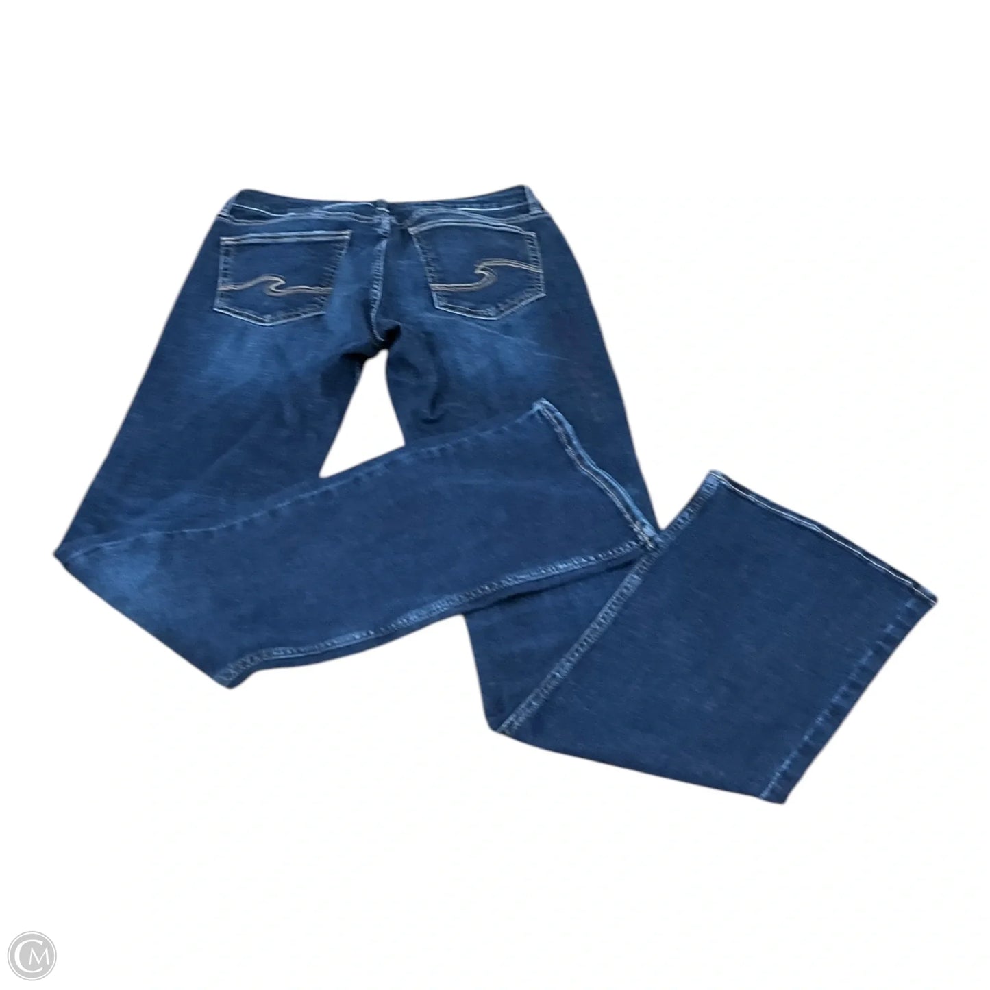 Jeans Straight By Silver In Blue Denim, Size: 12