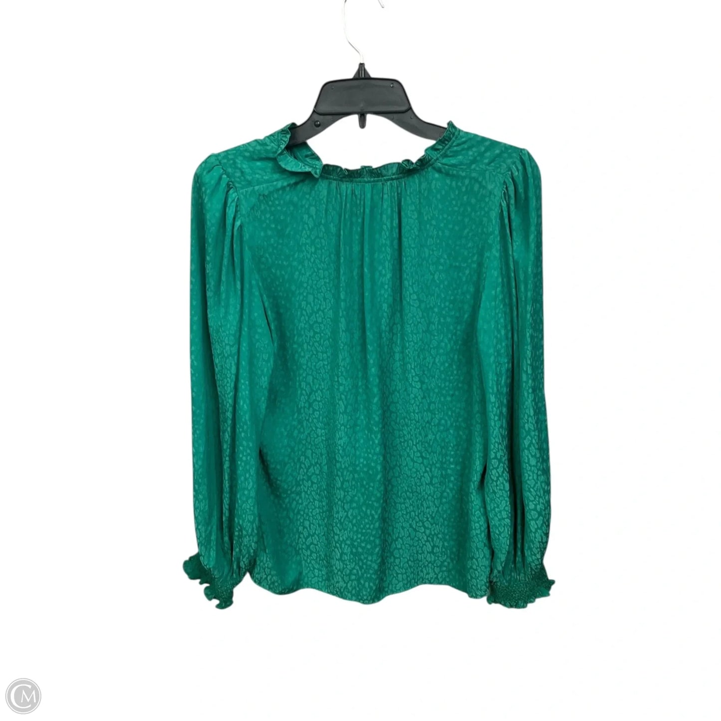 Blouse Long Sleeve By Current Air In Green, Size: Xs