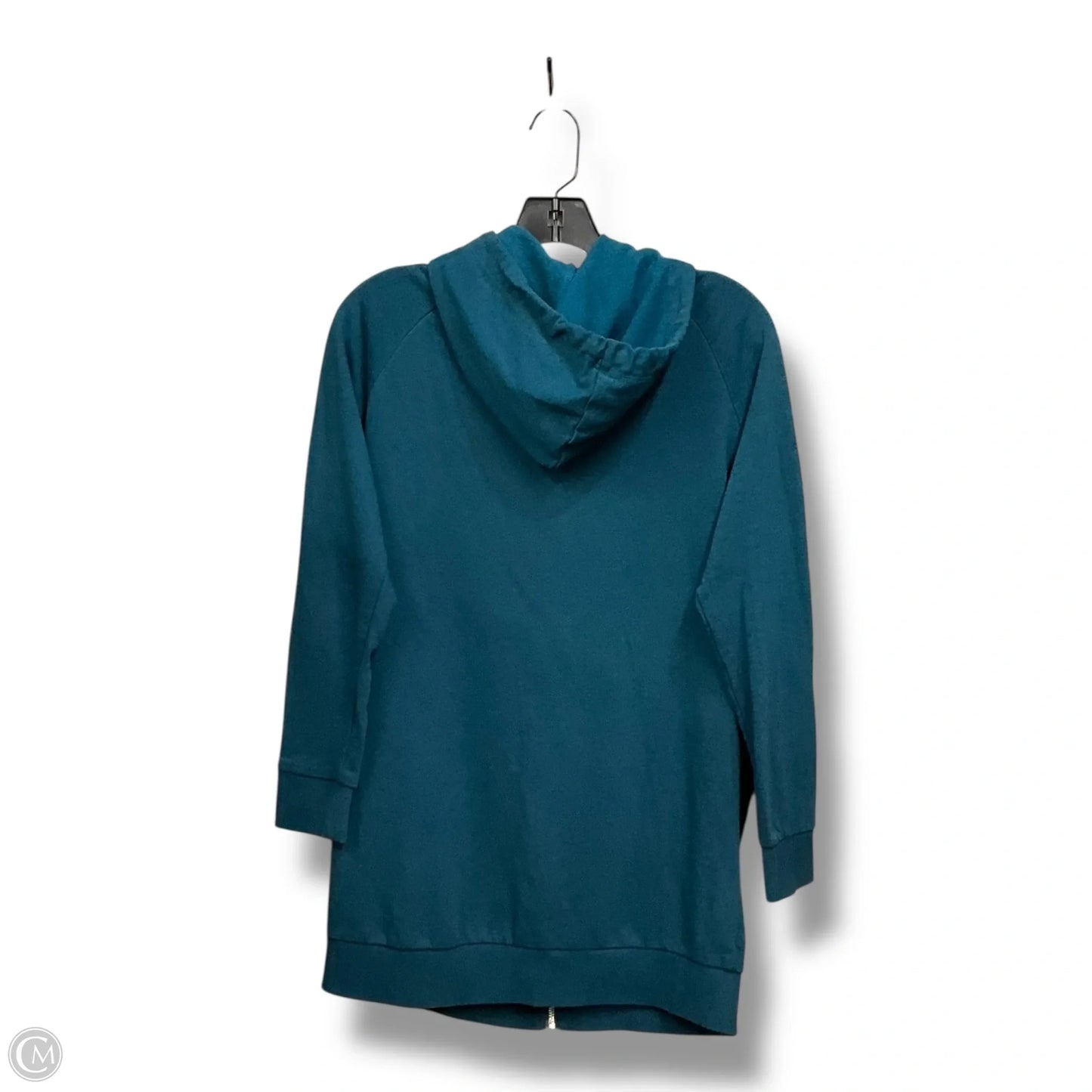 Jacket Shirt By H&m In Teal, Size: S
