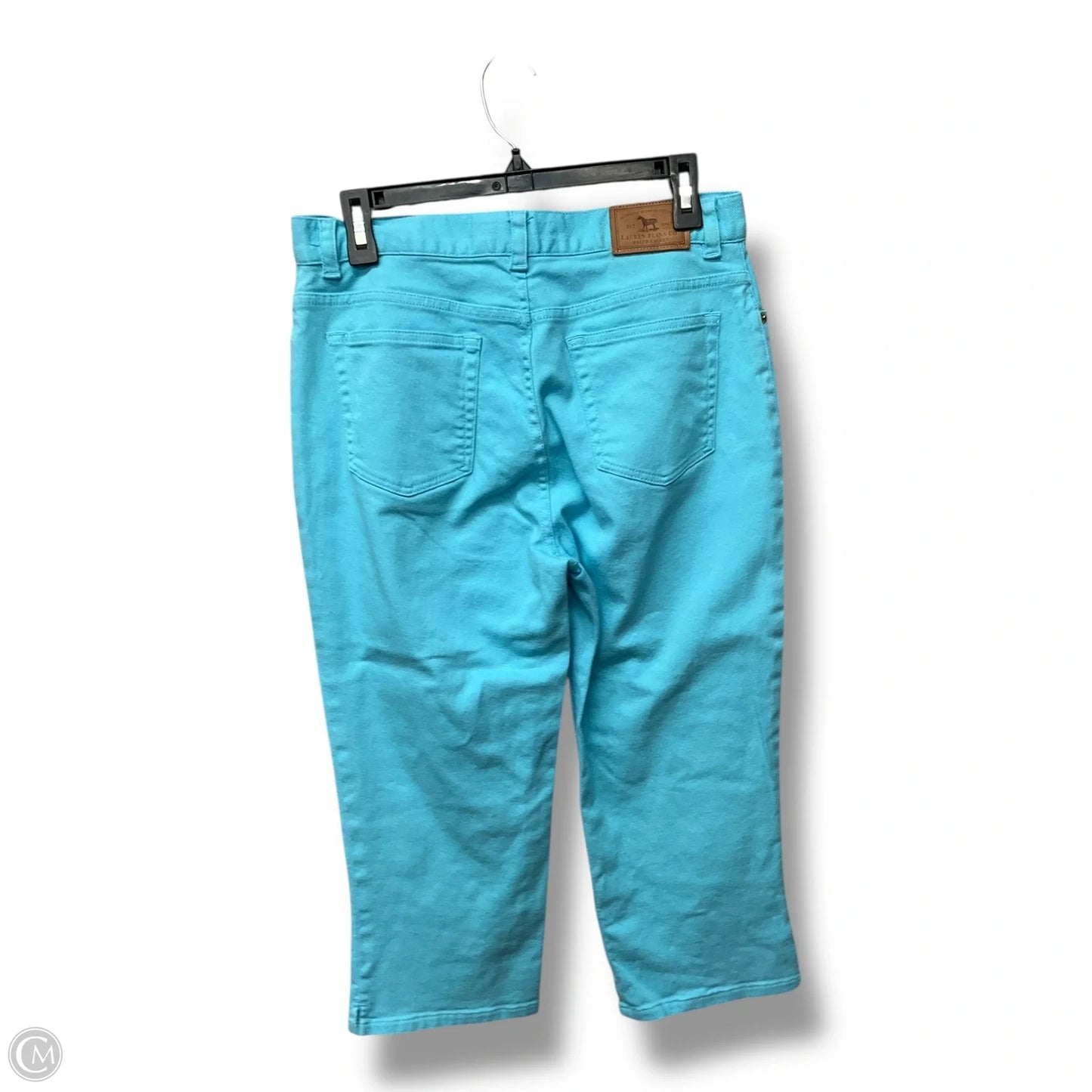 Capris By Lauren By Ralph Lauren In Aqua, Size: 8