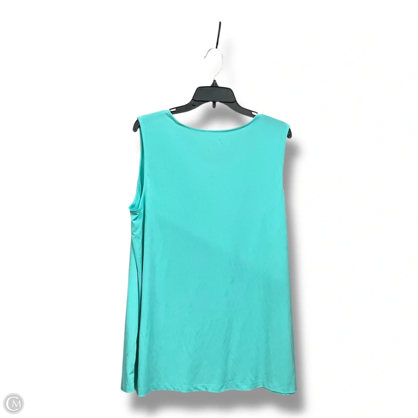 Blouse Sleeveless By Catherines In Teal, Size: 1x