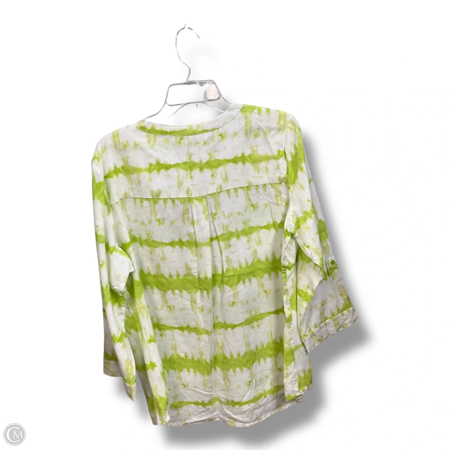 Top 3/4 Sleeve By Coral Bay In Green, Size: Xl