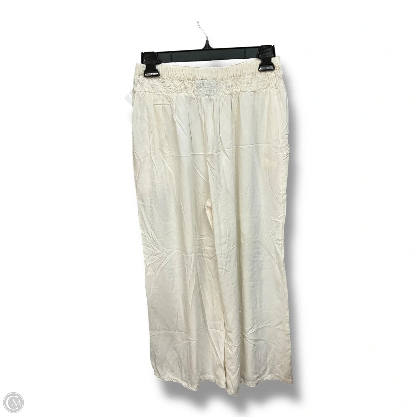 Pants Wide Leg By Angie In Cream, Size: S