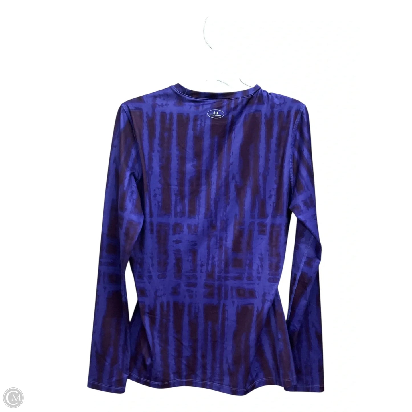 Athletic Top Long Sleeve Crewneck By Under Armour In Purple, Size: L