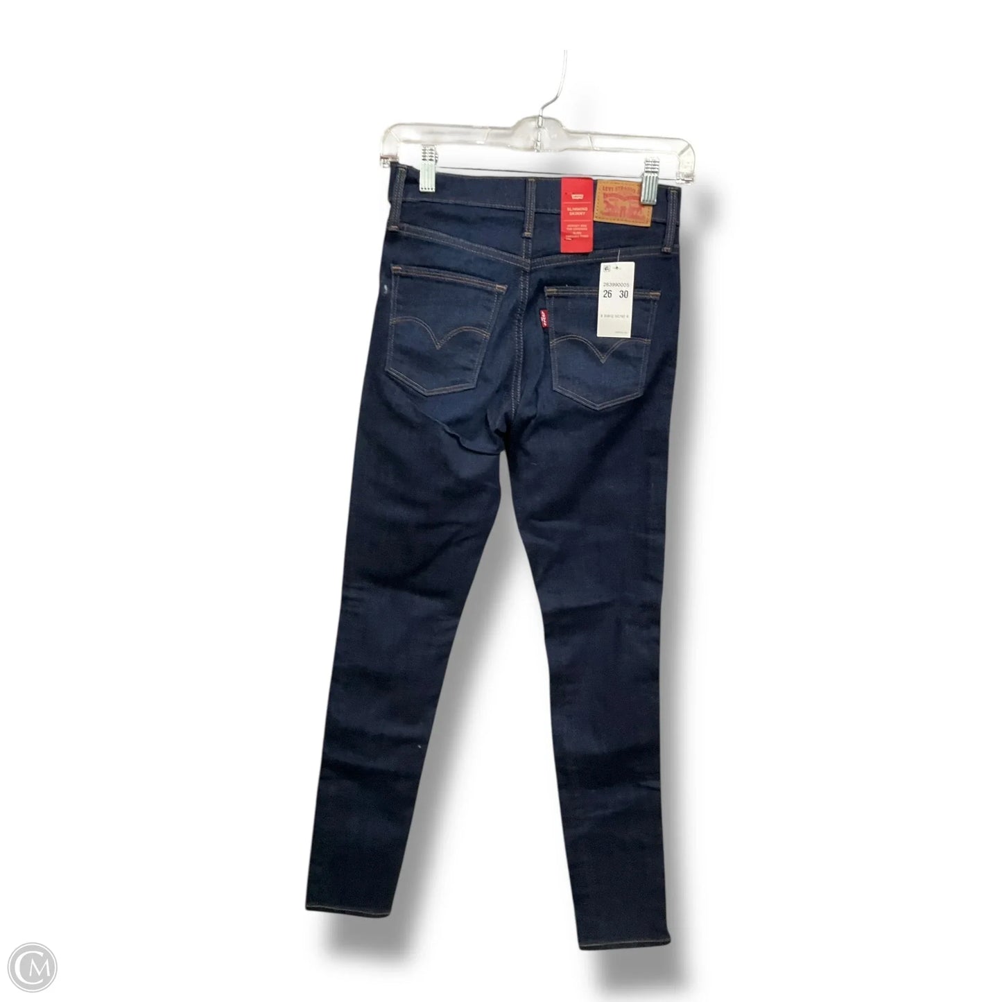 Jeans Skinny By Levis In Blue Denim, Size: 4