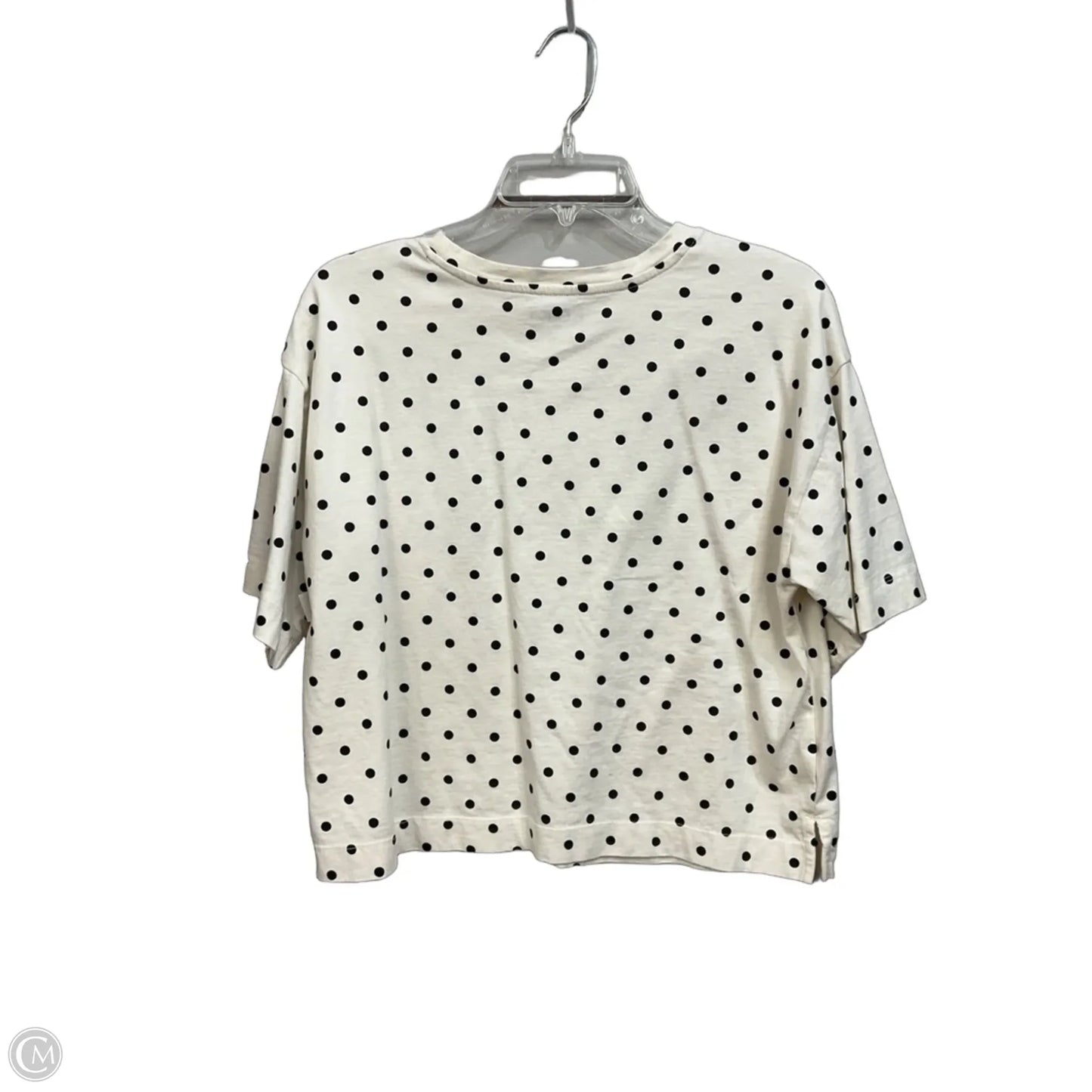 Top Short Sleeve By Loft In Polkadot Pattern, Size: S