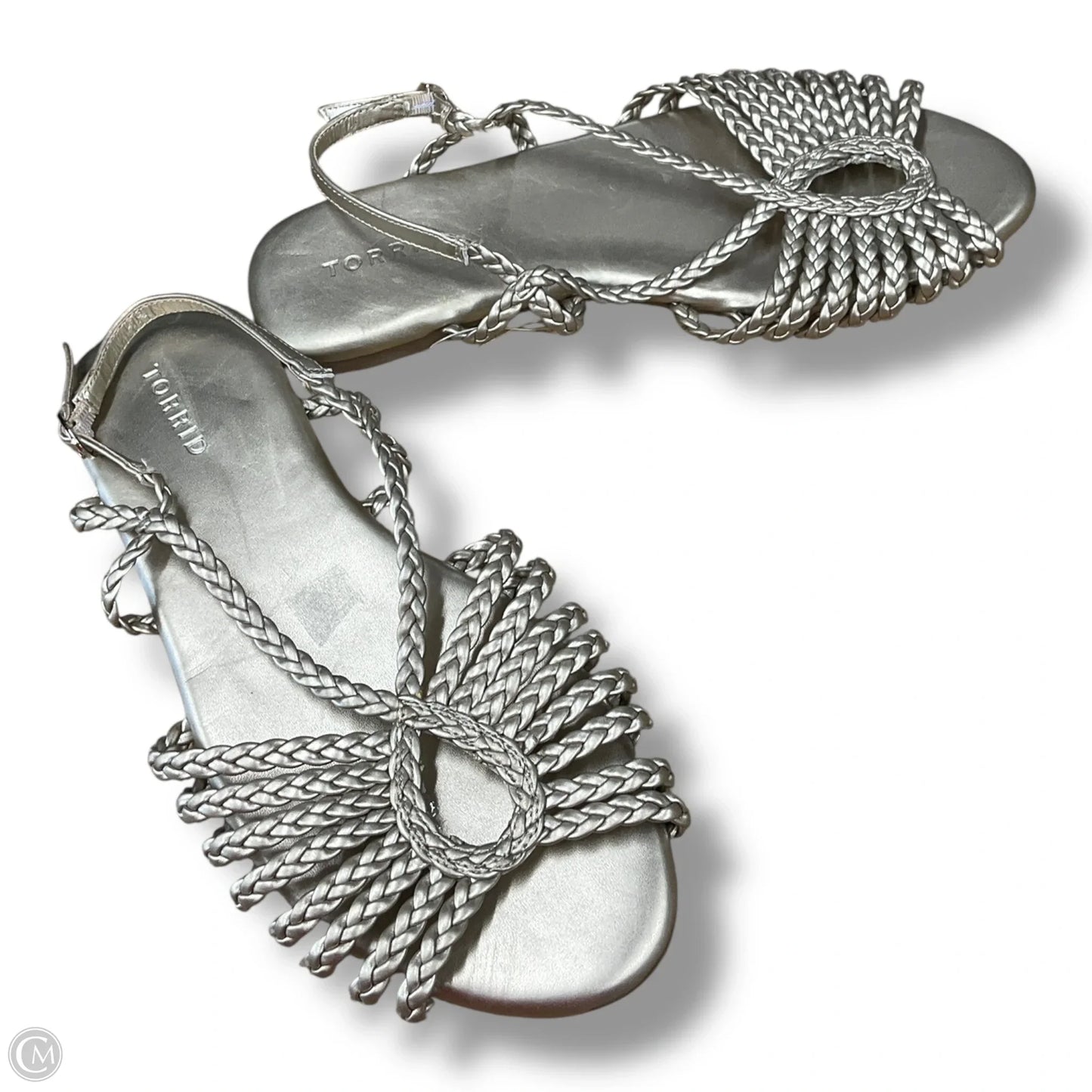 Sandals Flats By Torrid In Gold, Size: 8.5