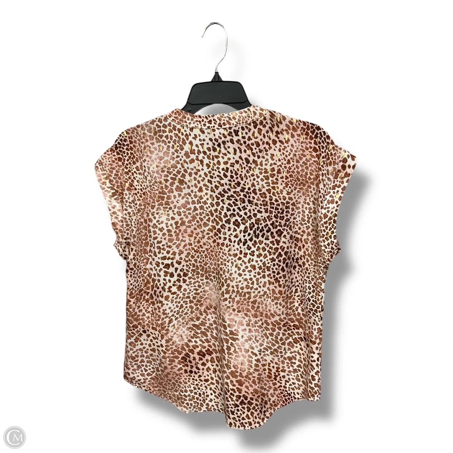 Blouse Sleeveless By Vince Camuto In Animal Print, Size: S