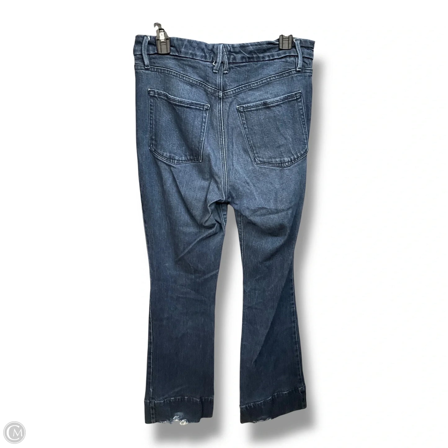 Jeans Flared By Good American In Blue Denim, Size: 10