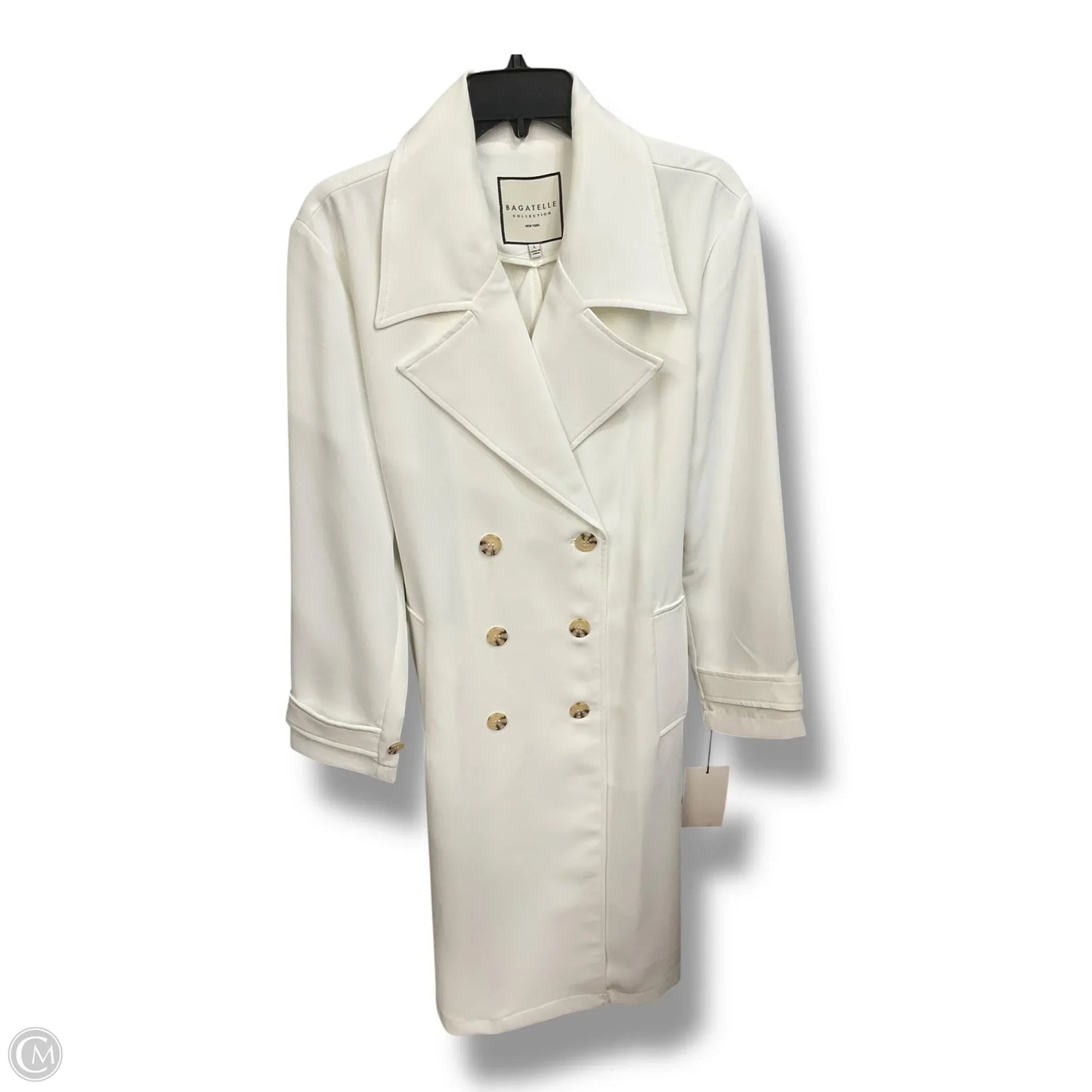 Coat Peacoat By Bagatelle In White, Size: L