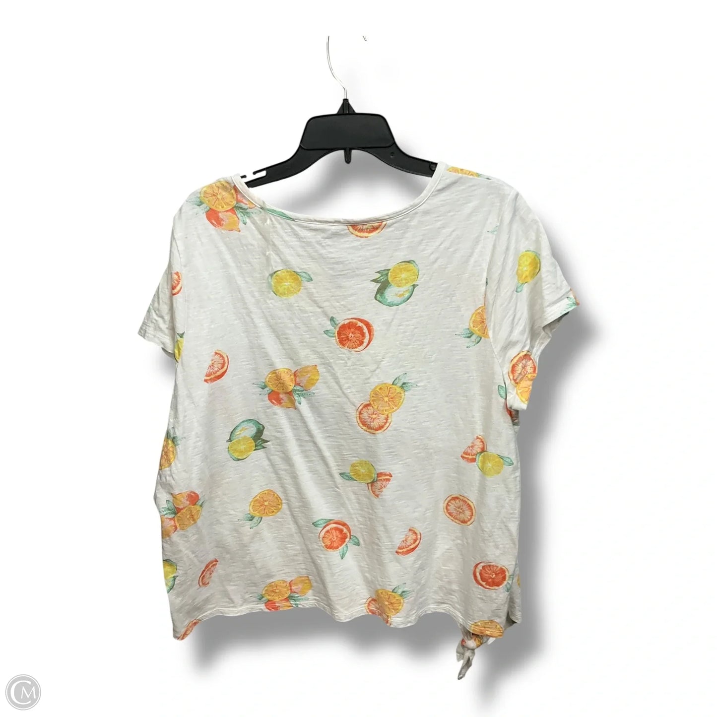 Top Short Sleeve By St Johns Bay In White, Size: 1x