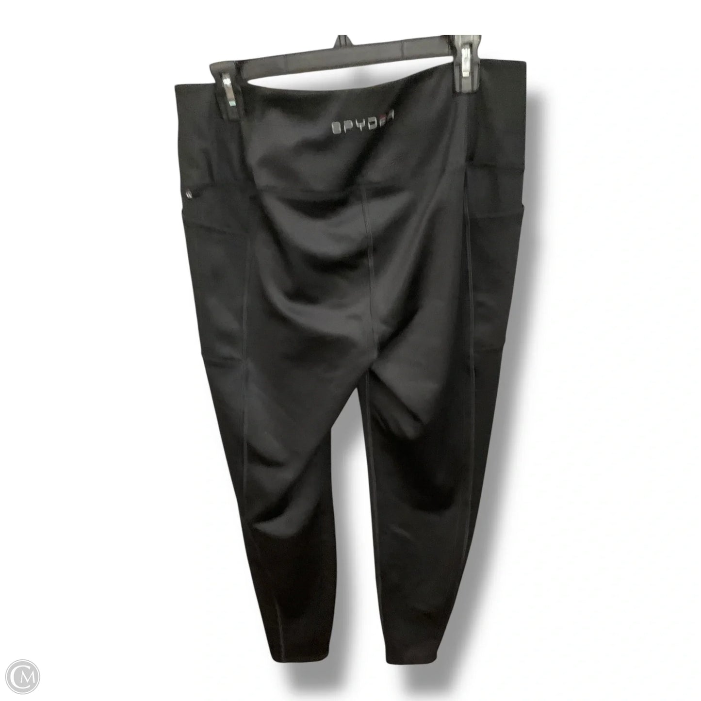Athletic Leggings By Spyder In Black, Size: Xl
