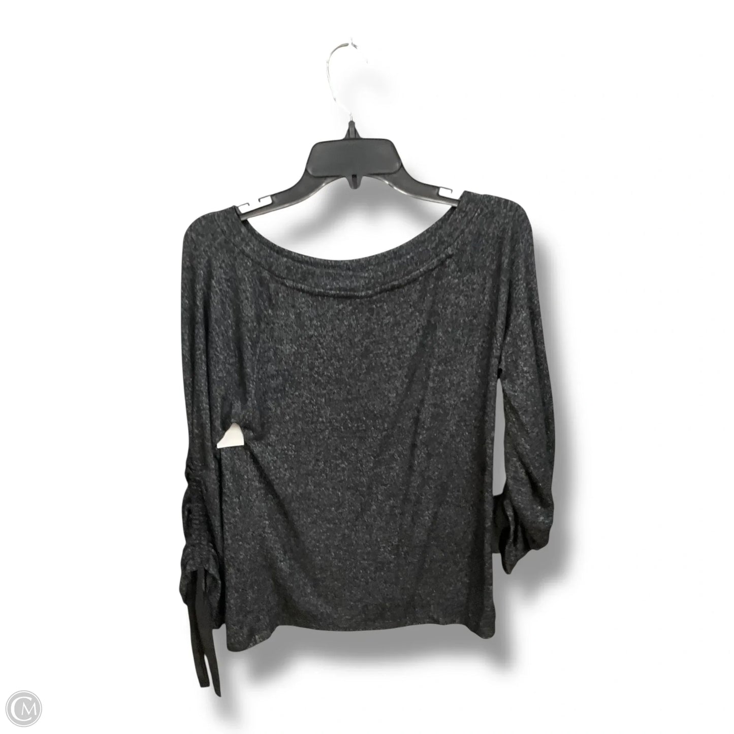 Top Long Sleeve By Bobeau In Grey, Size: M