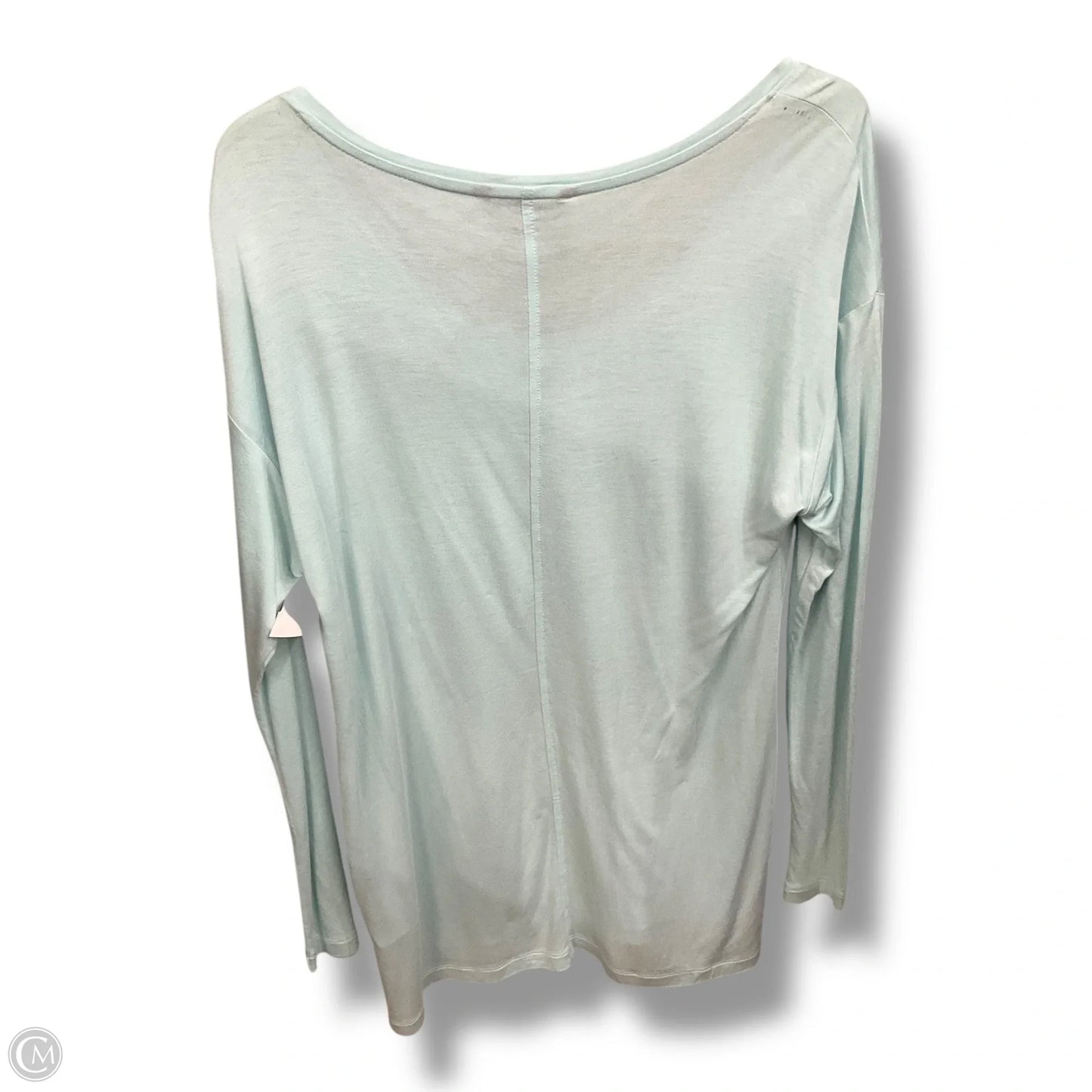 Top Long Sleeve Basic By Banana Republic In Aqua, Size: L