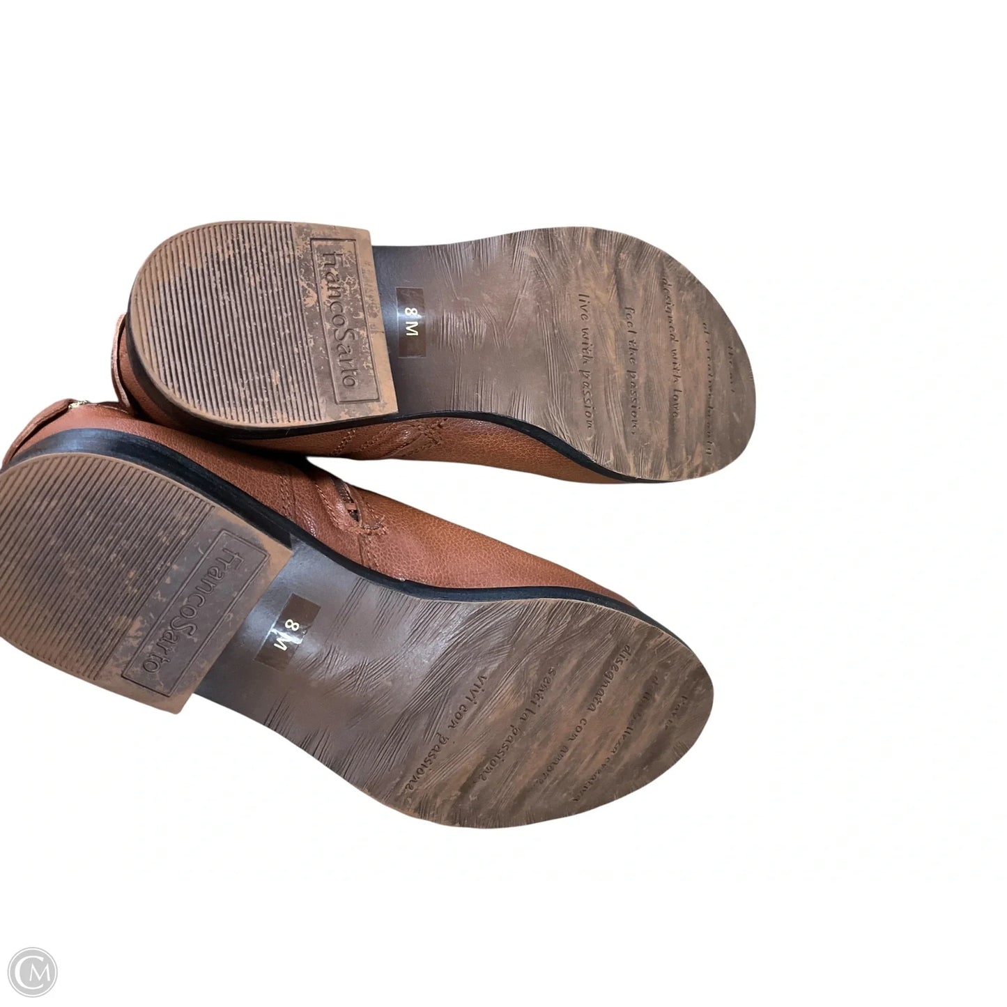 Boots Ankle Flats By Franco Sarto In Brown, Size: 8