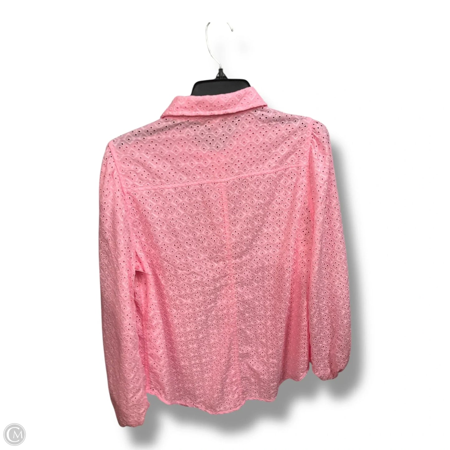 Blouse Designer By Lilly Pulitzer In Pink, Size: L