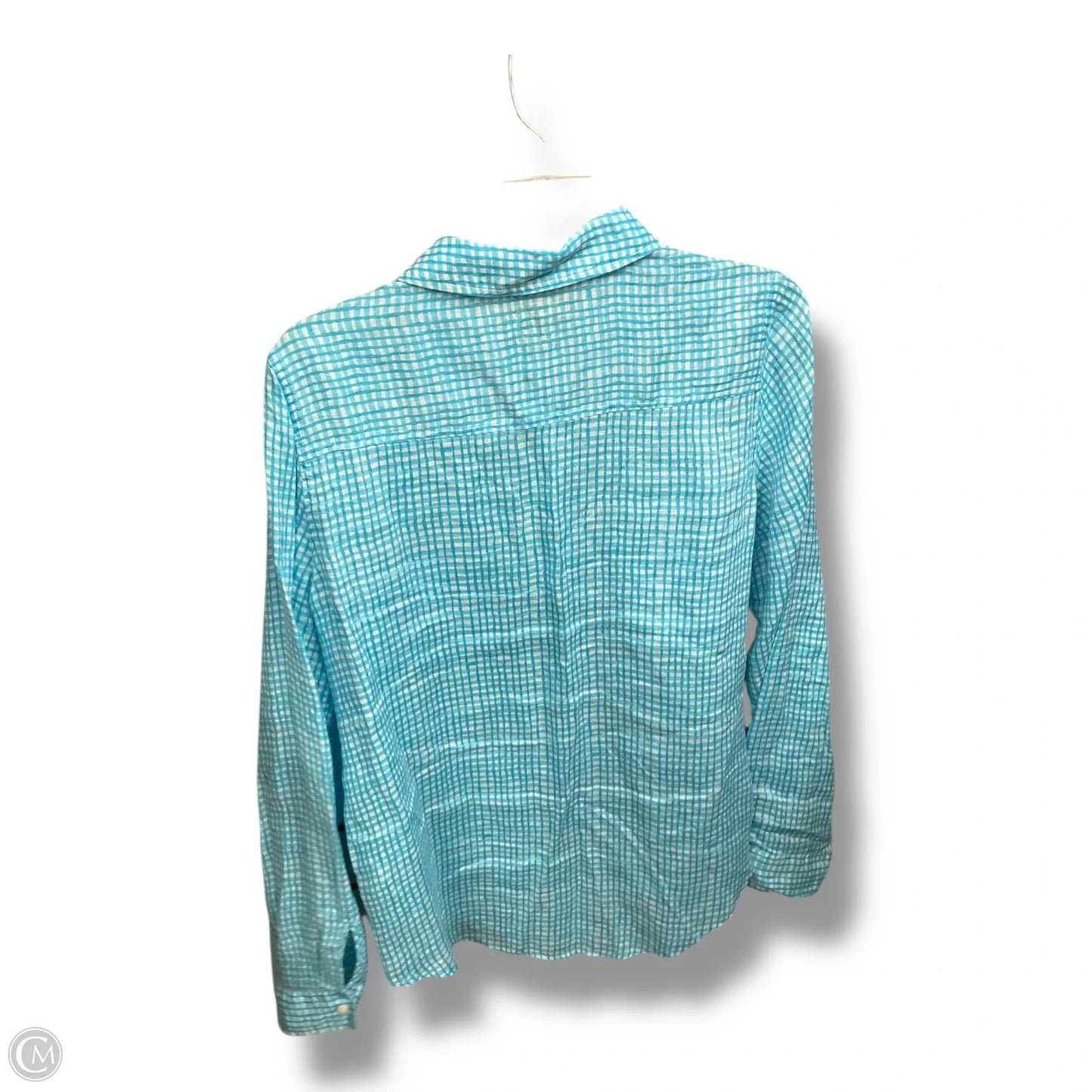 Blouse Designer By Lilly Pulitzer In Plaid Pattern, Size: M