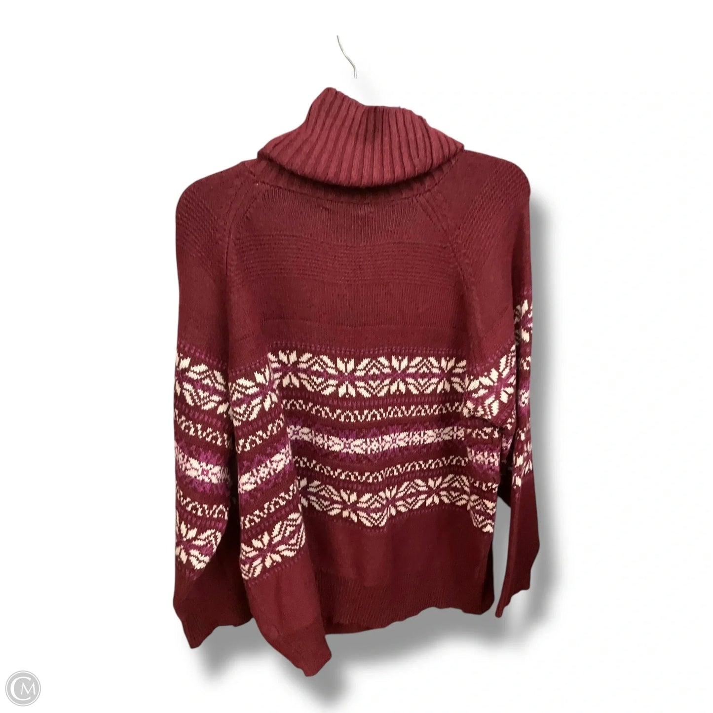 Sweater By Christopher And Banks In Maroon, Size: Xlp