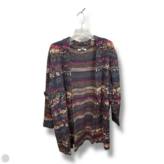 Cardigan By Cj Banks In Multi-colored, Size: 2x