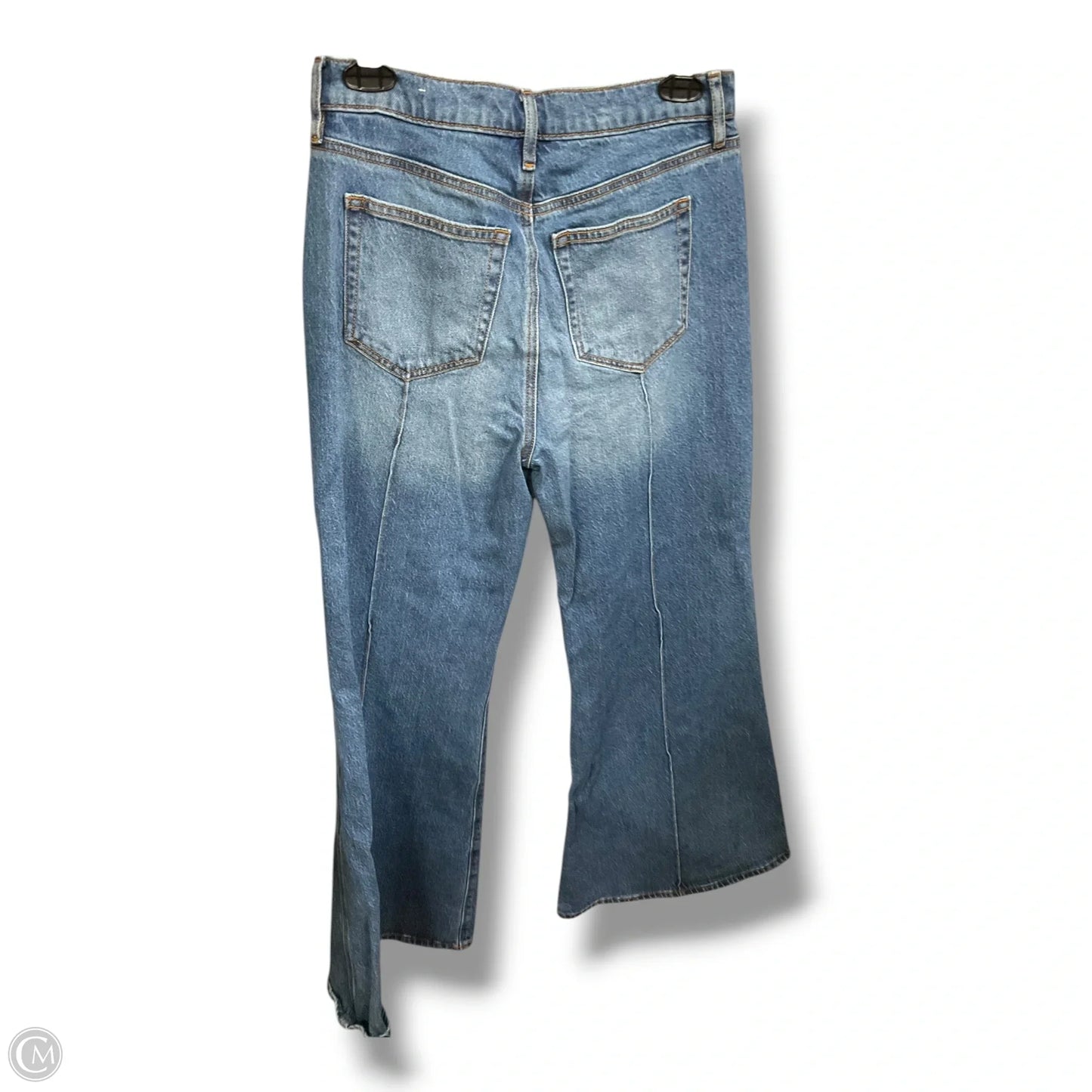 Jeans Flared By Loft In Blue Denim, Size: 4