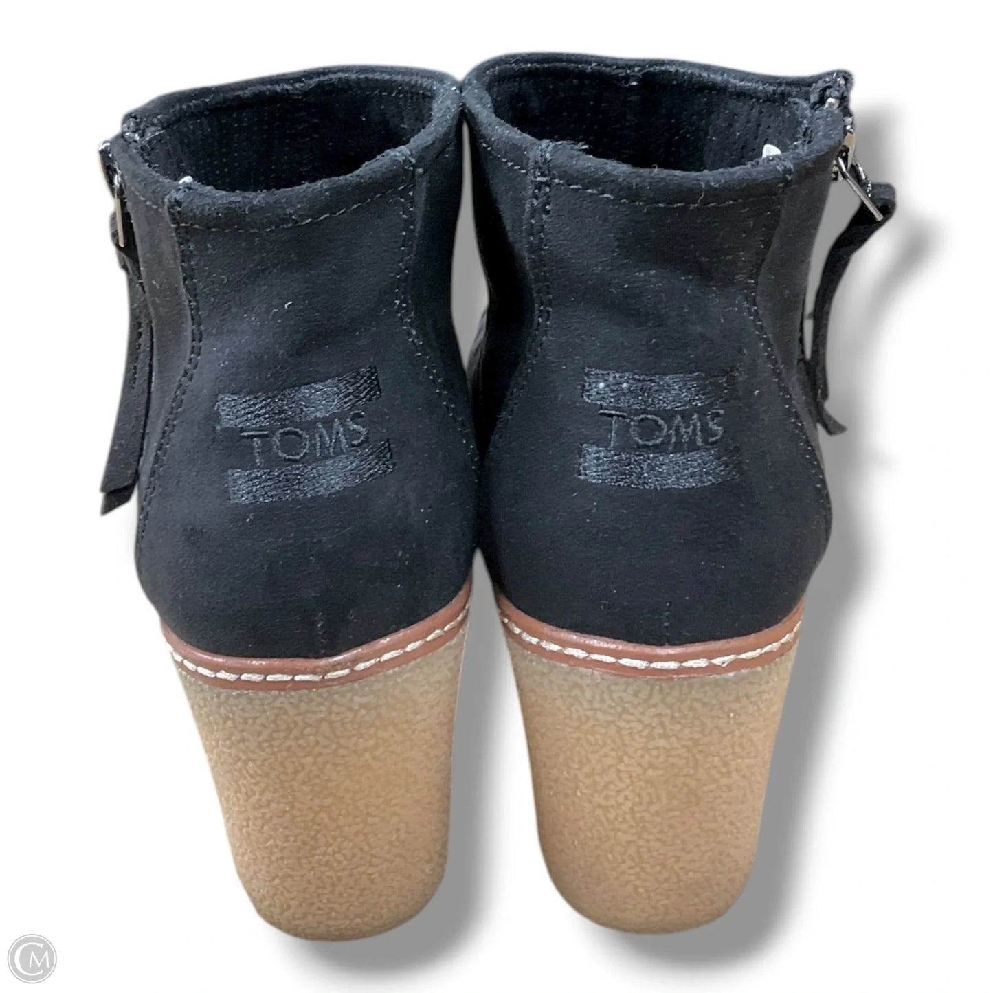 Boots Ankle Heels By Toms In Black, Size: 8.5