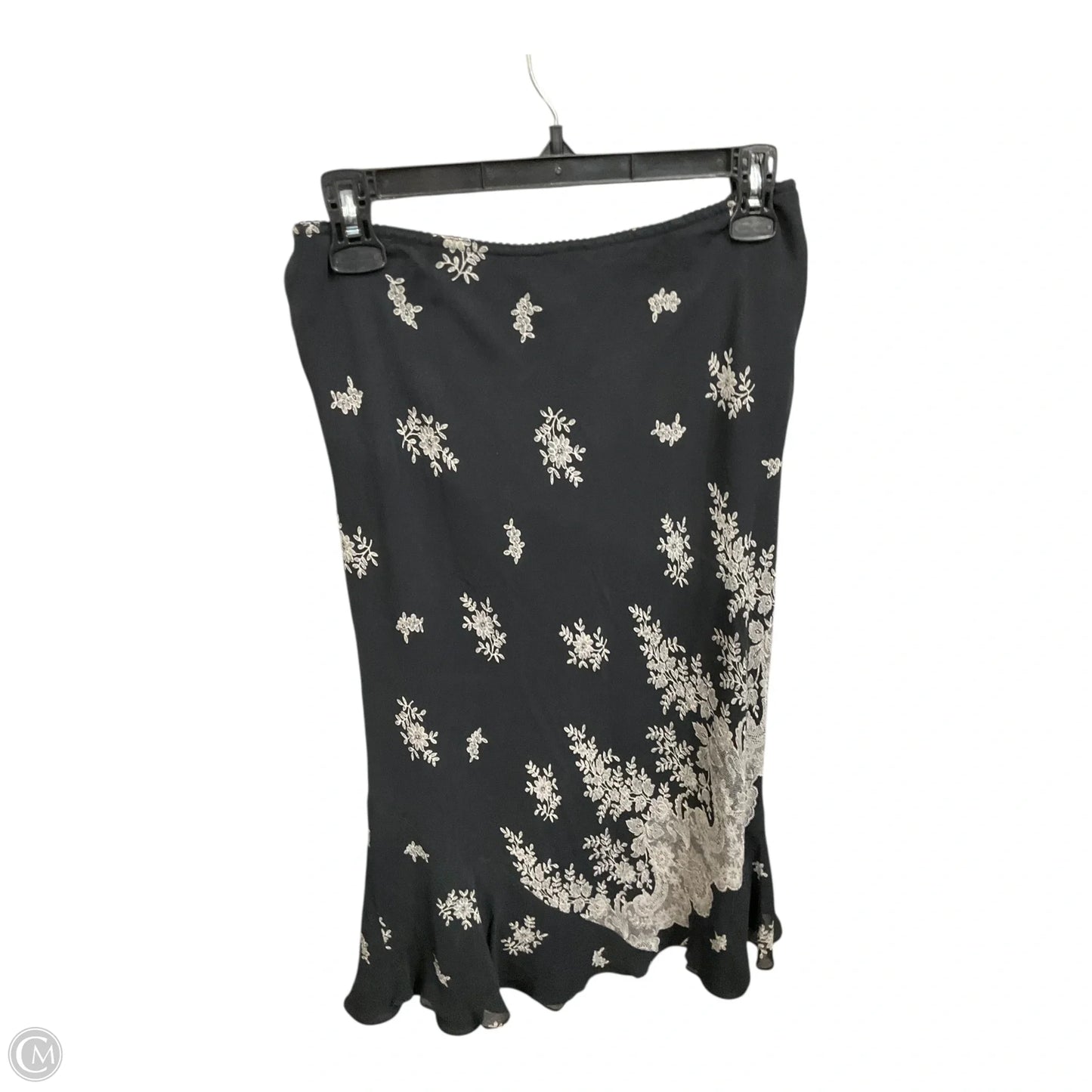 Skirt Midi By Express In Black & Cream, Size: S