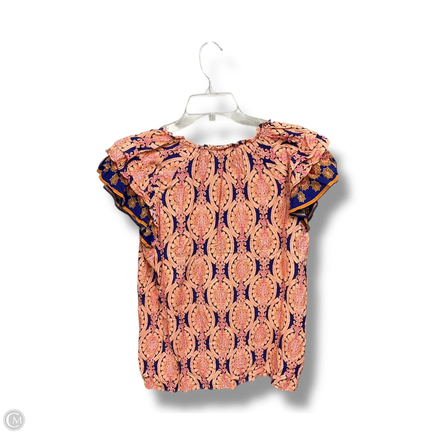 Top Short Sleeve By Max Studio In White, Size: L